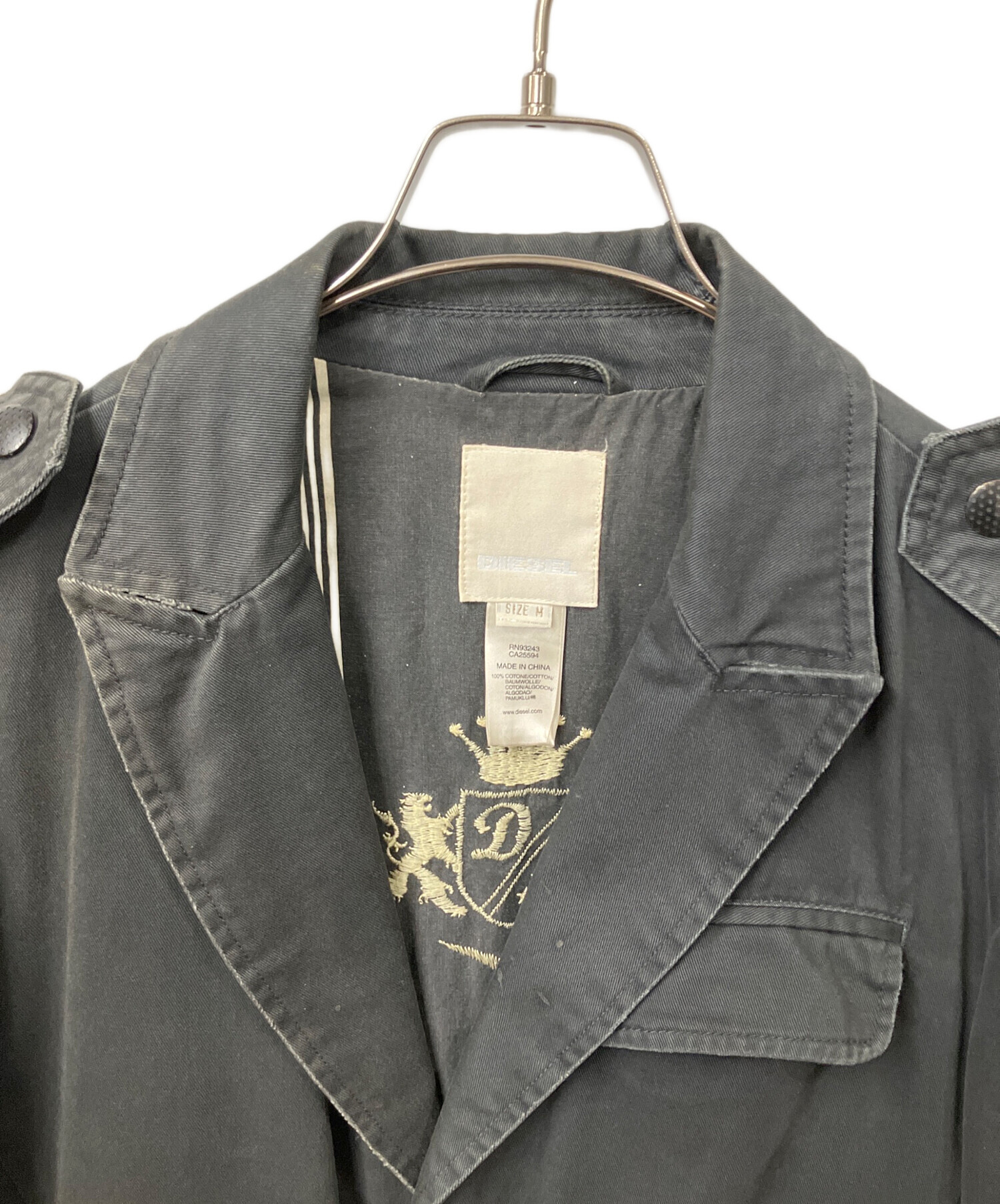 中古・古着通販】DIESEL (ディーゼル) テーラードジャケット ブラック 