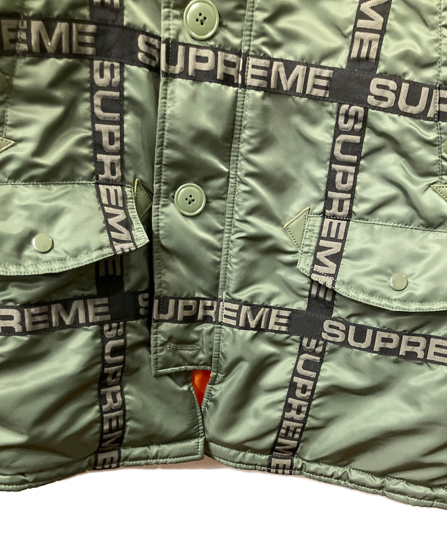 中古・古着通販】Supreme (シュプリーム) LOGO TAPE N-3B PARKA 