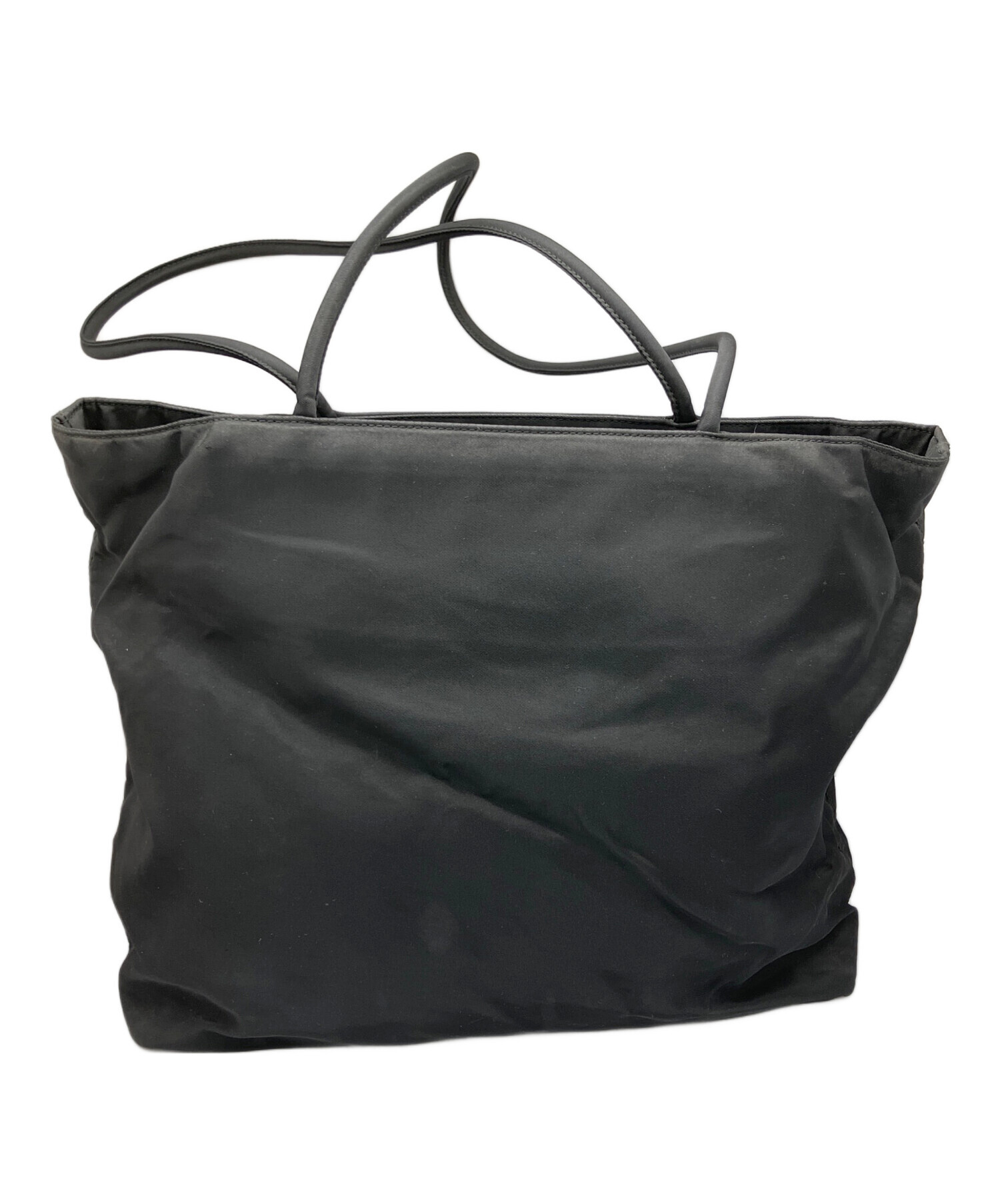 Prada 黒 ナイロントートバッグ 中古・古着通販】PRADA (プラダ) ナイロントートバッグ ブラック