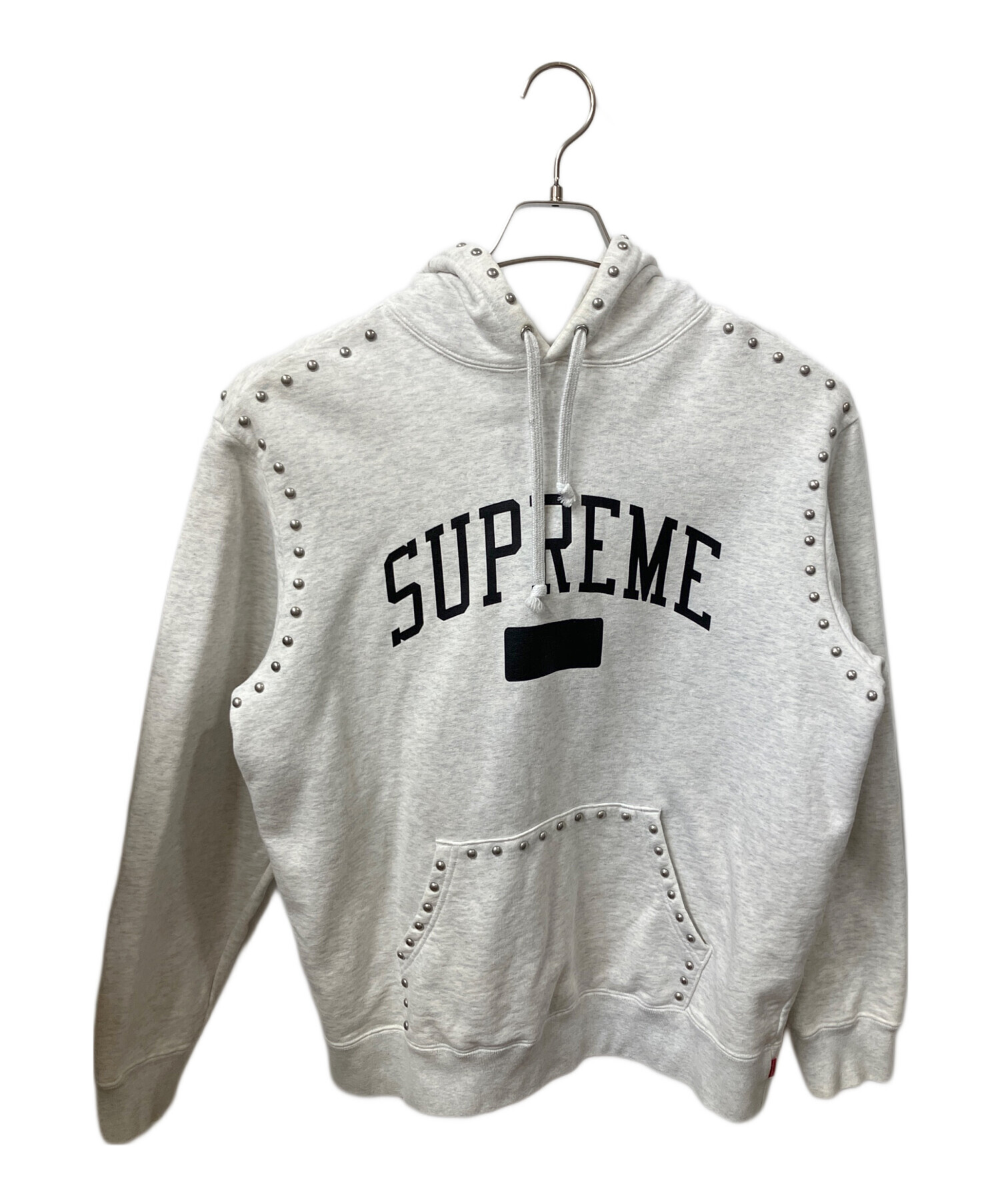 中古・古着通販】SUPREME (シュプリーム) 18AW Studded Hoodie グレー 