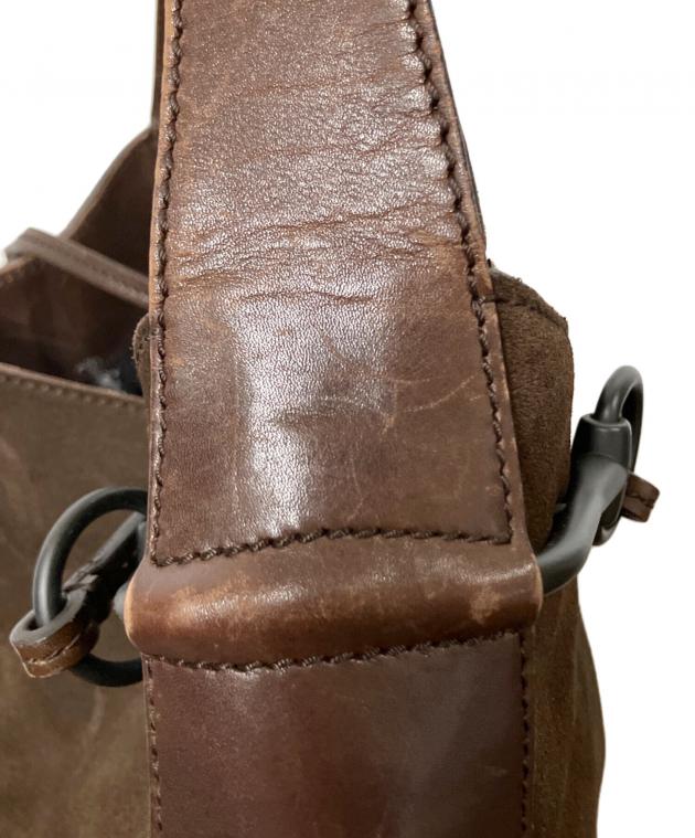 中古・古着通販】GUCCI (グッチ) レザーショルダーバッグ ブラウン