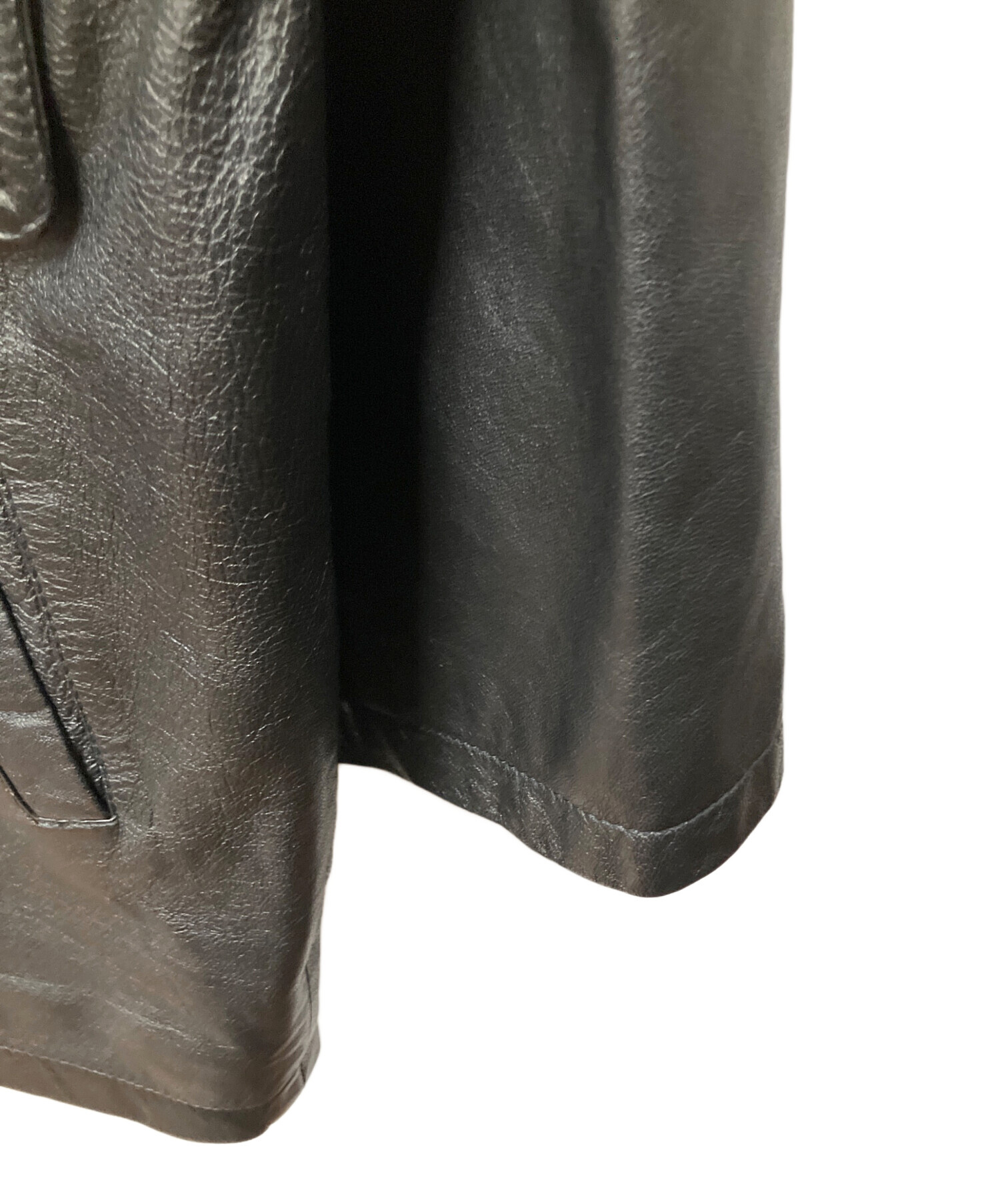 中古・古着通販】Target (ターゲット) レザーコート ブラック ブラック