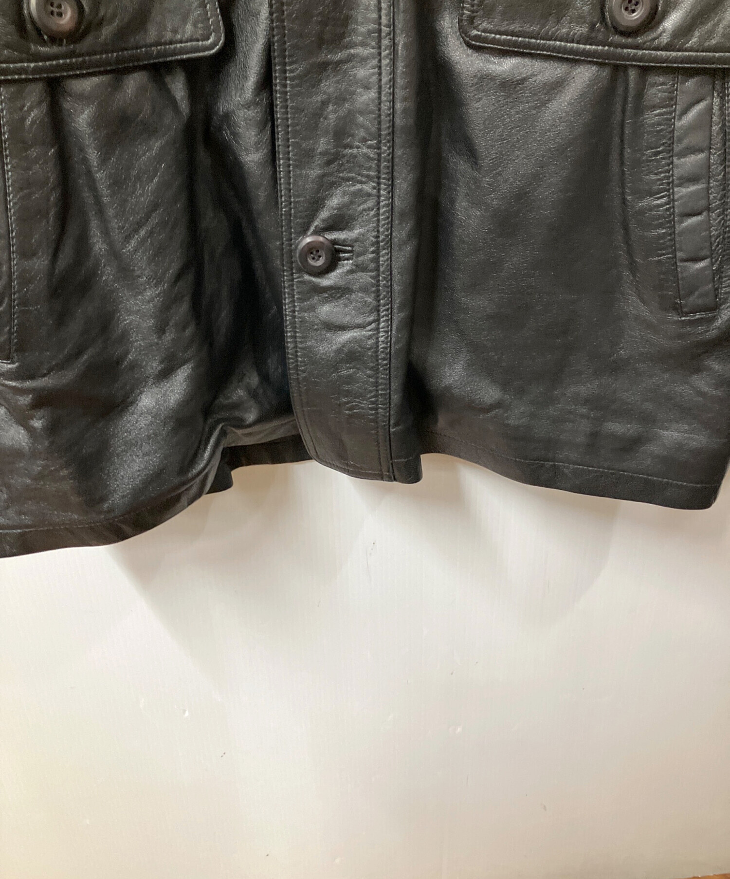 中古・古着通販】Target (ターゲット) レザーコート ブラック ブラック