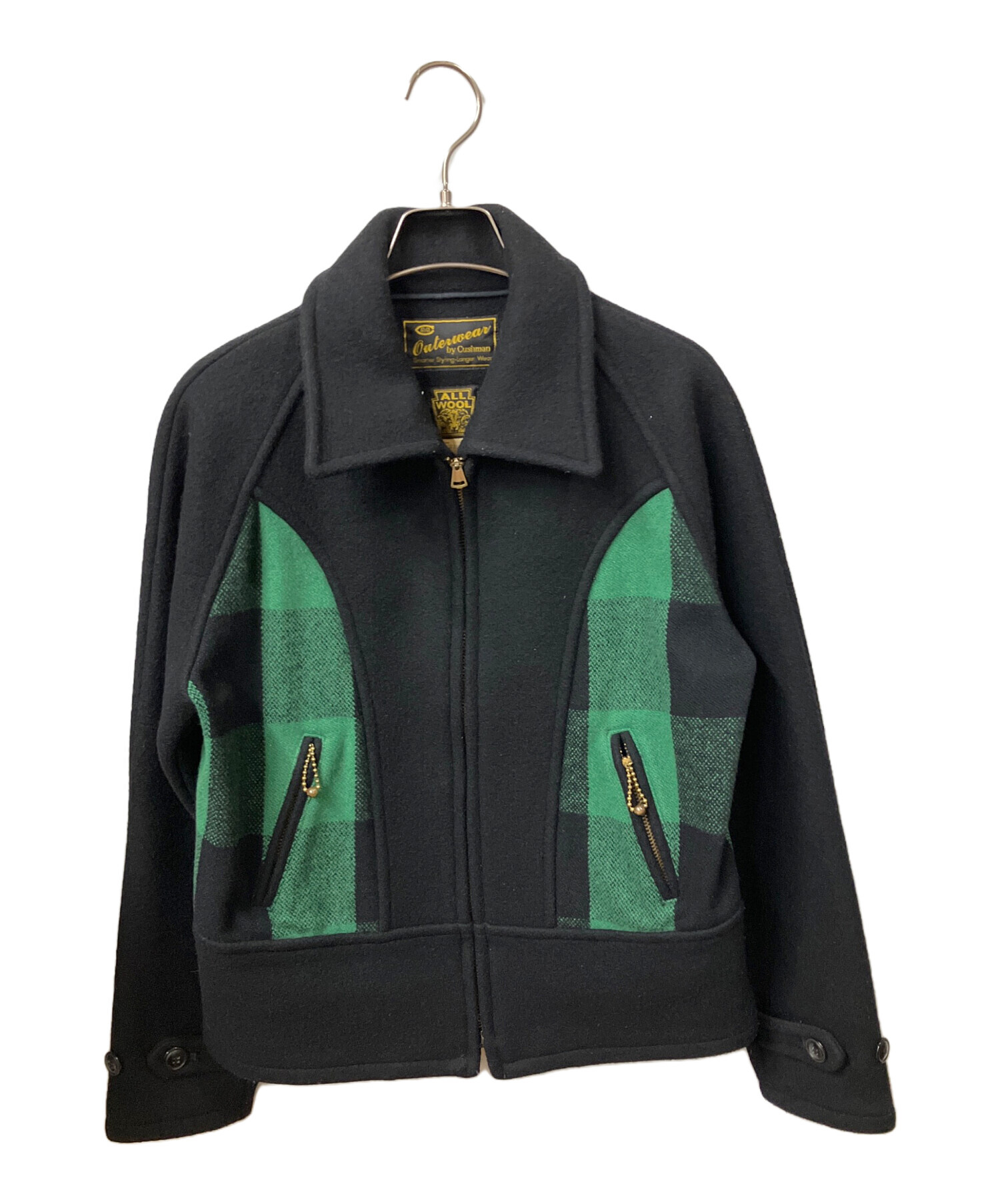 中古・古着通販】Cushman (クッシュマン) ウールジャケット ブラック 