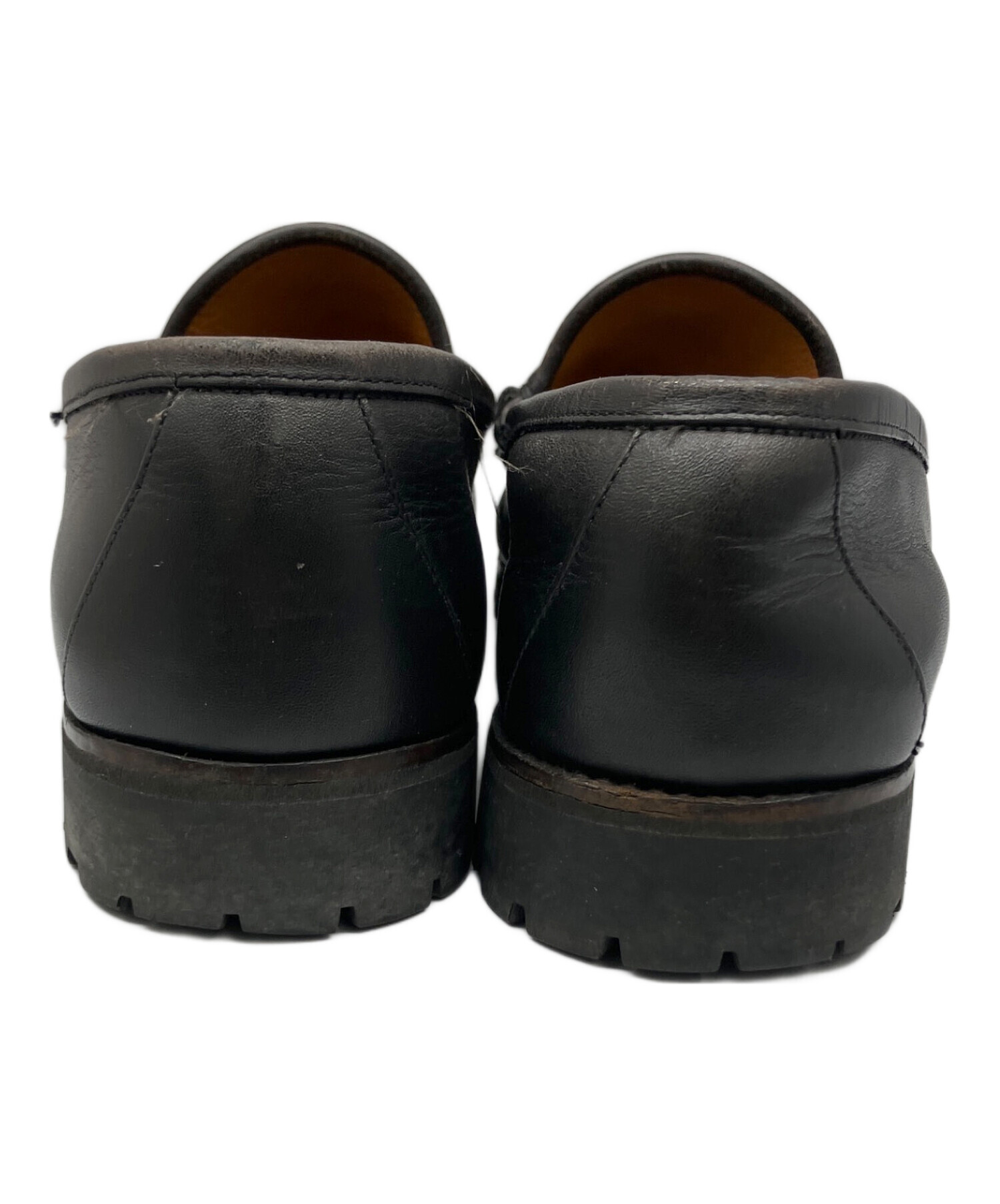 中古・古着通販】GUCCI (グッチ) ホースビットローファー ブラック
