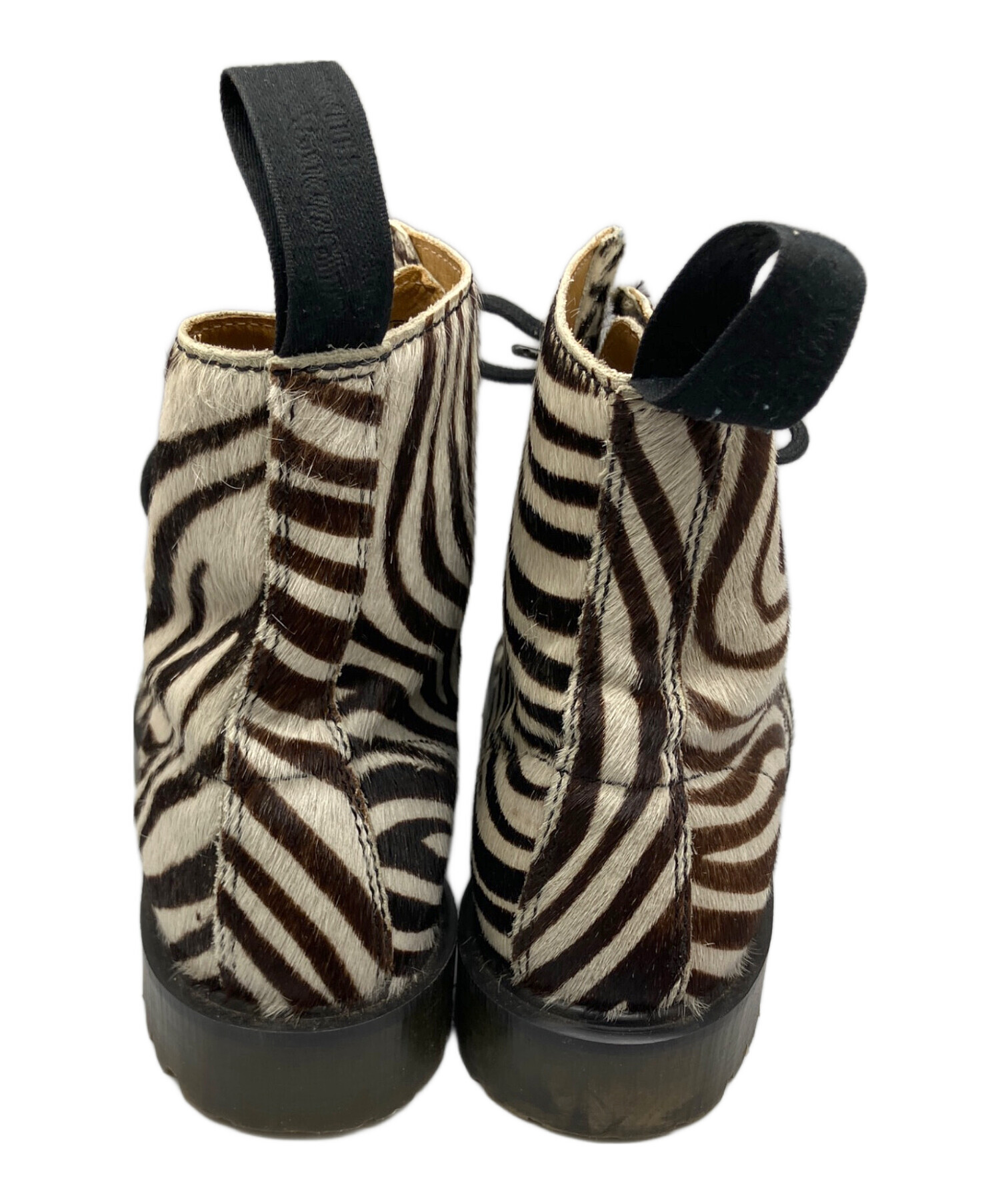 ドクターマーチン☆ゼブラ柄 中古・古着通販】Dr.Martens (ドクターマーチン) 8ホールブーツ ゼブラ