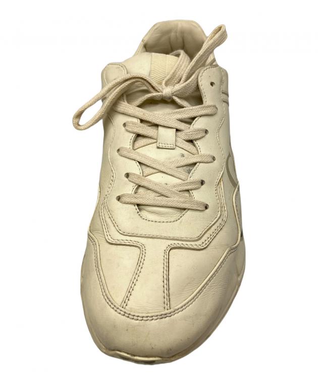 中古・古着通販】GUCCI (グッチ) グッチ ロゴ レザー スニーカー