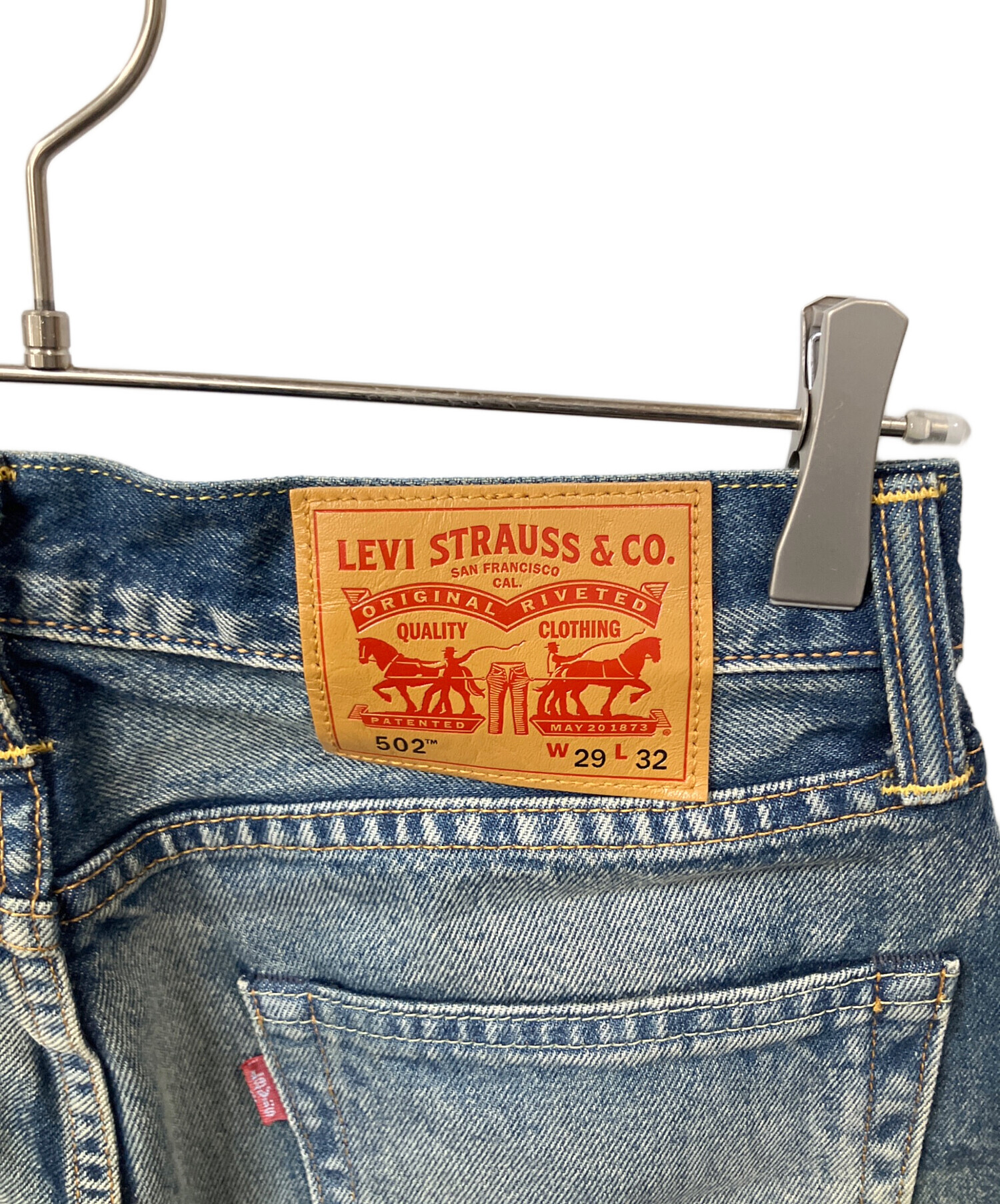 中古・古着通販】LEVI'S (リーバイス) 502デニムパンツ ネイビー