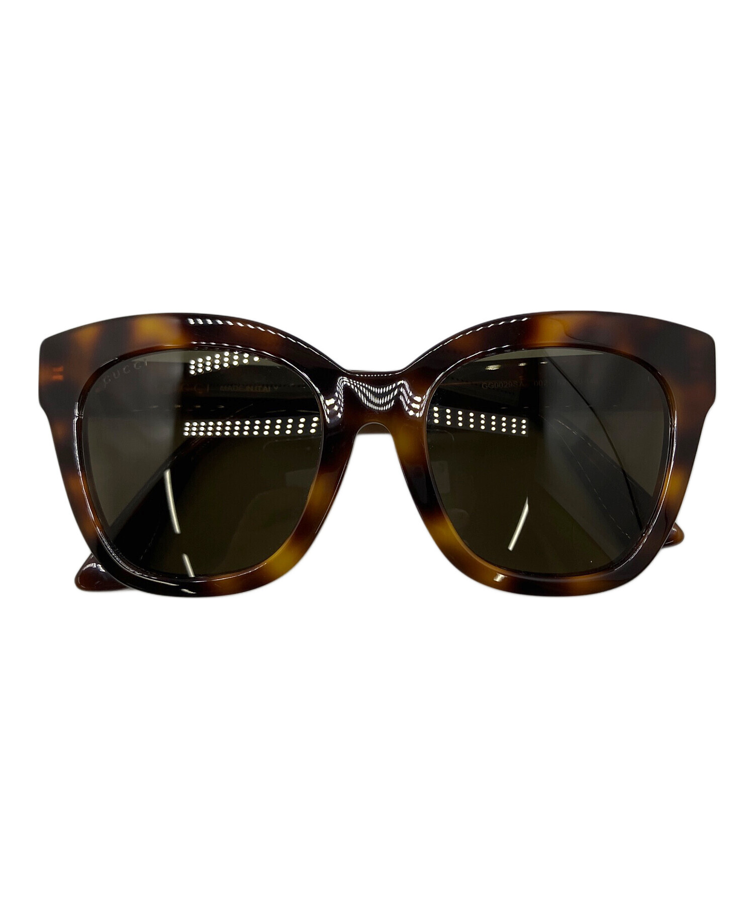 中古・古着通販】GUCCI (グッチ) フォックスサングラス ブラウン