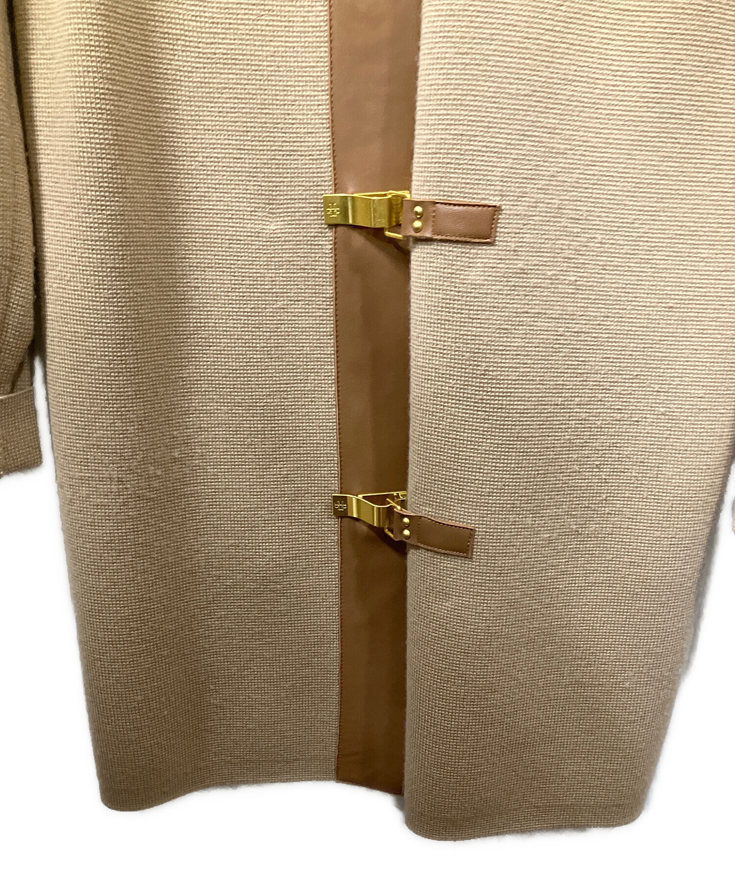 中古・古着通販】TORY BURCH (トリーバーチ) ニットコート ブラウン 
