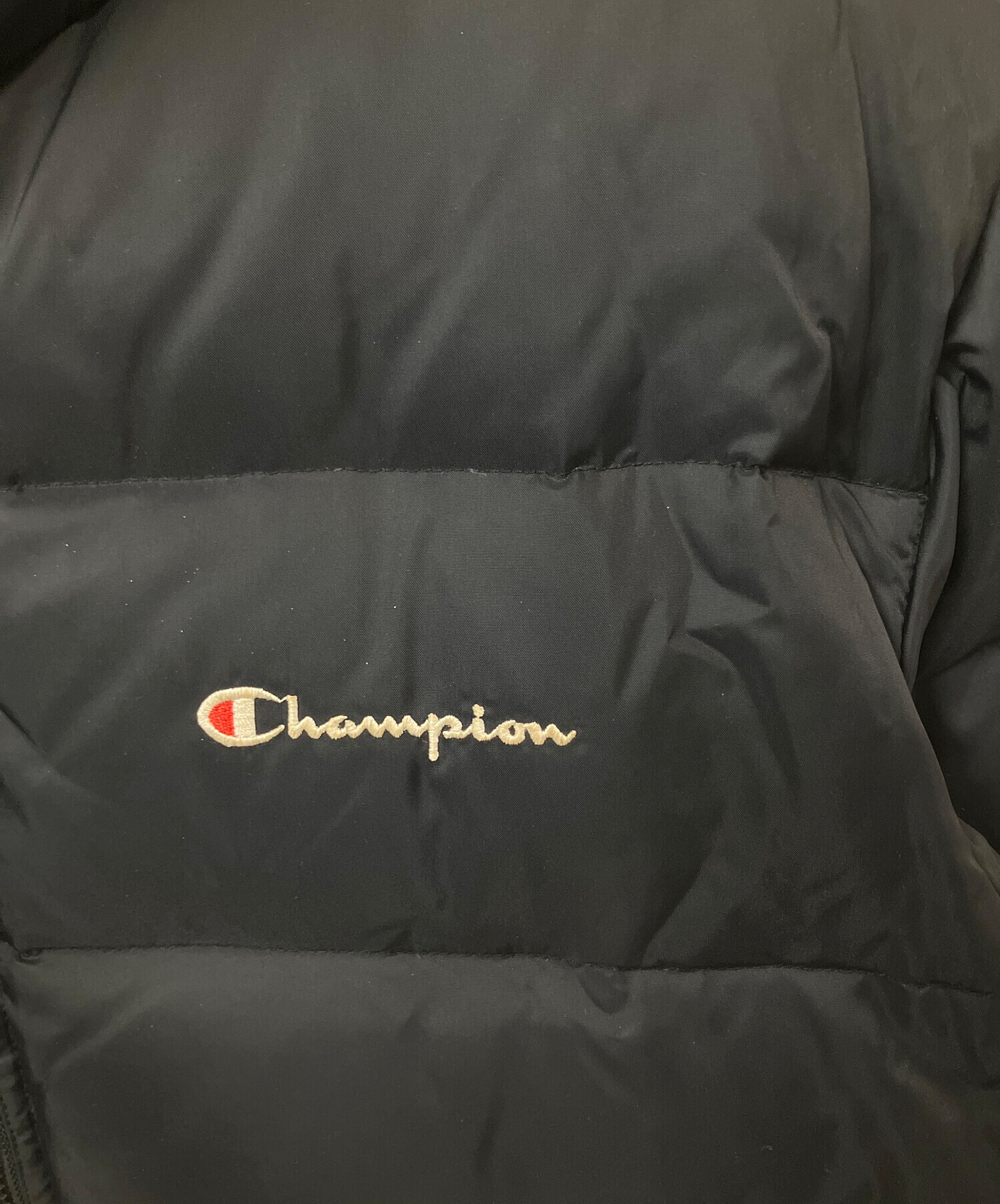 中古・古着通販】Champion (チャンピオン) ダウンジャケット ブラック 