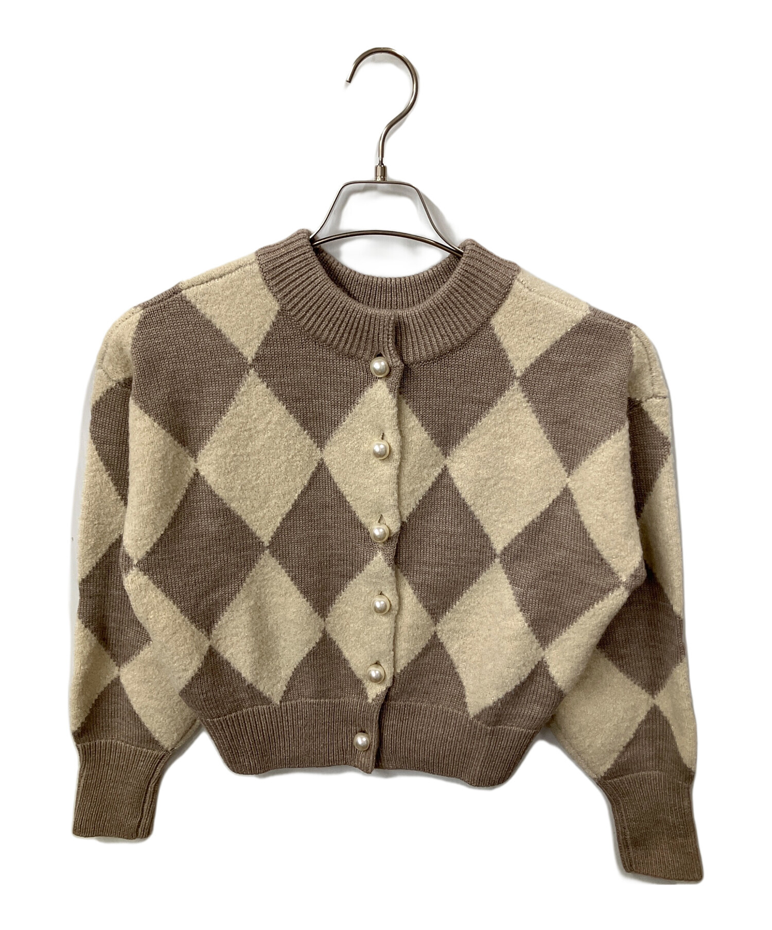 トップス her lip to H Logo Argyle Knit Pullover H Logo Argyle Knit Pullover