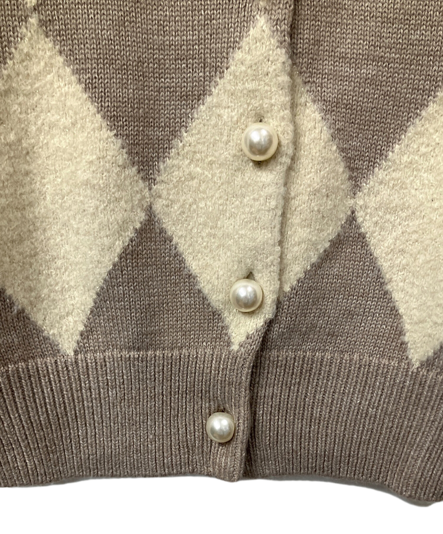 トップス her lip to H Logo Argyle Knit Pullover H Logo Argyle Knit Pullover