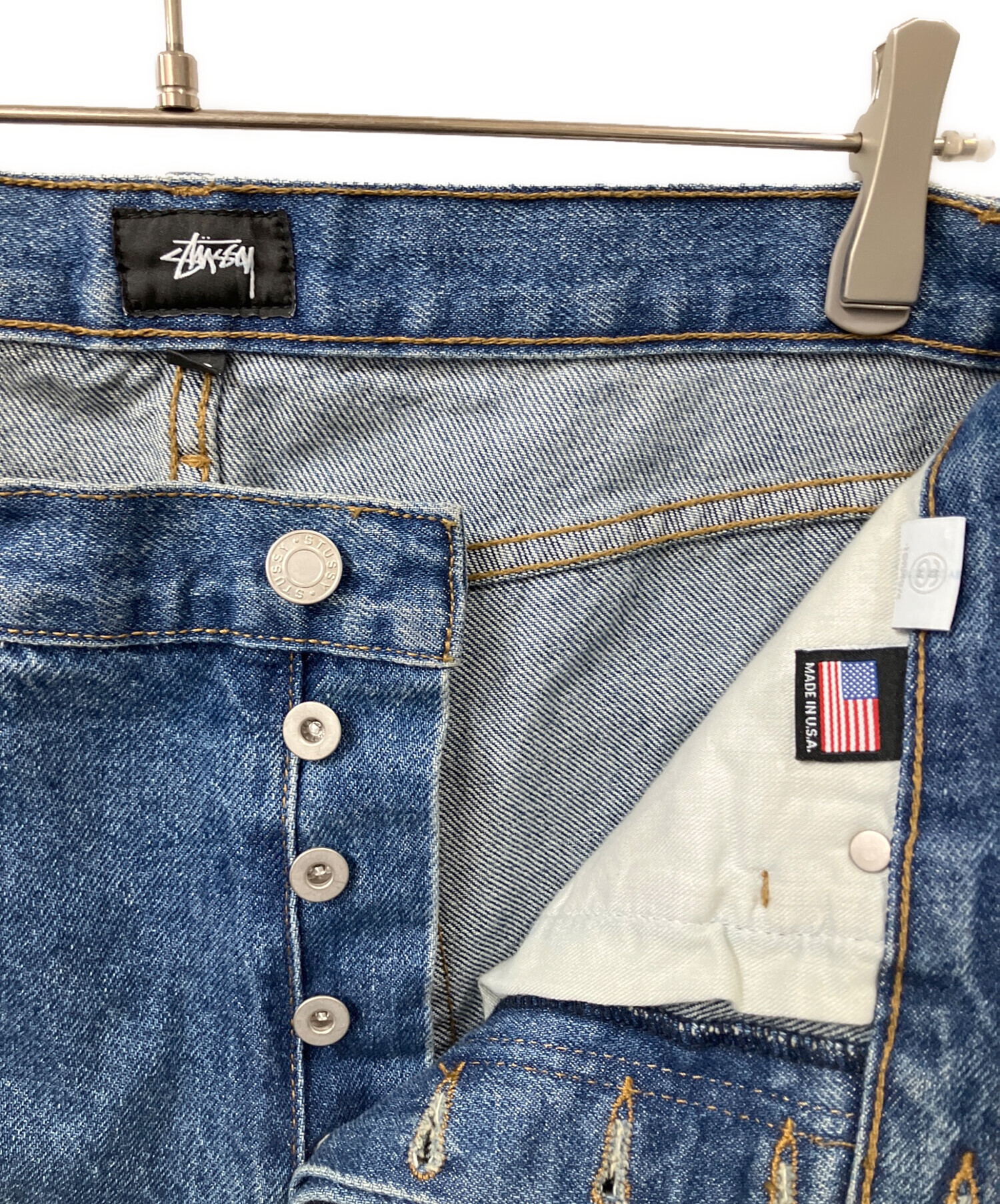 中古・古着通販】stussy (ステューシー) デニムパンツ ブルー サイズ