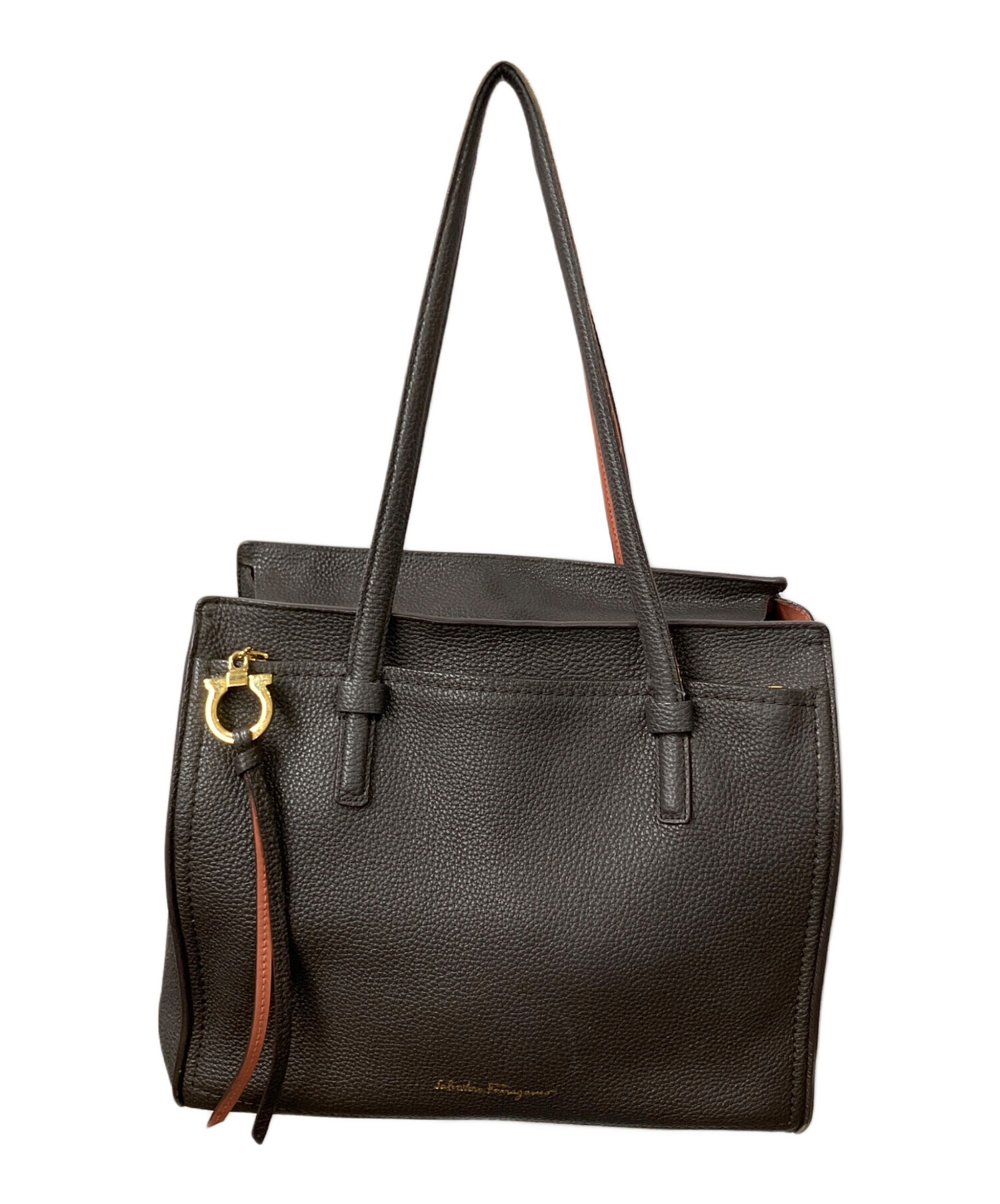 美品✨サルヴァトーレフェラガモ ビジネス トートバッグ レザー ガンチーニ 中古・古着通販】Salvatore Ferragamo (サルヴァトーレ フェラガモ