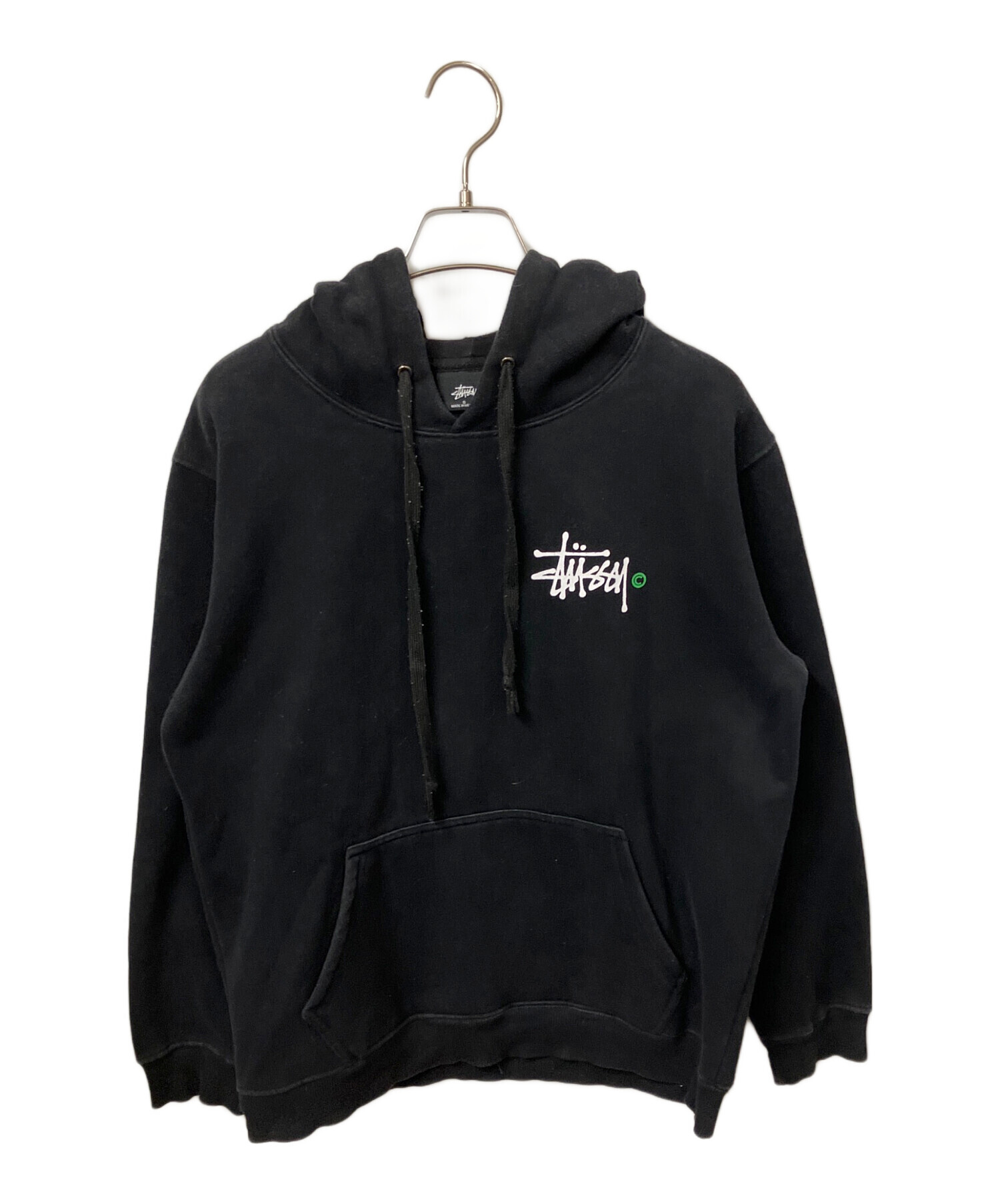 中古・古着通販】stussy (ステューシー) ロゴパーカー ブラック