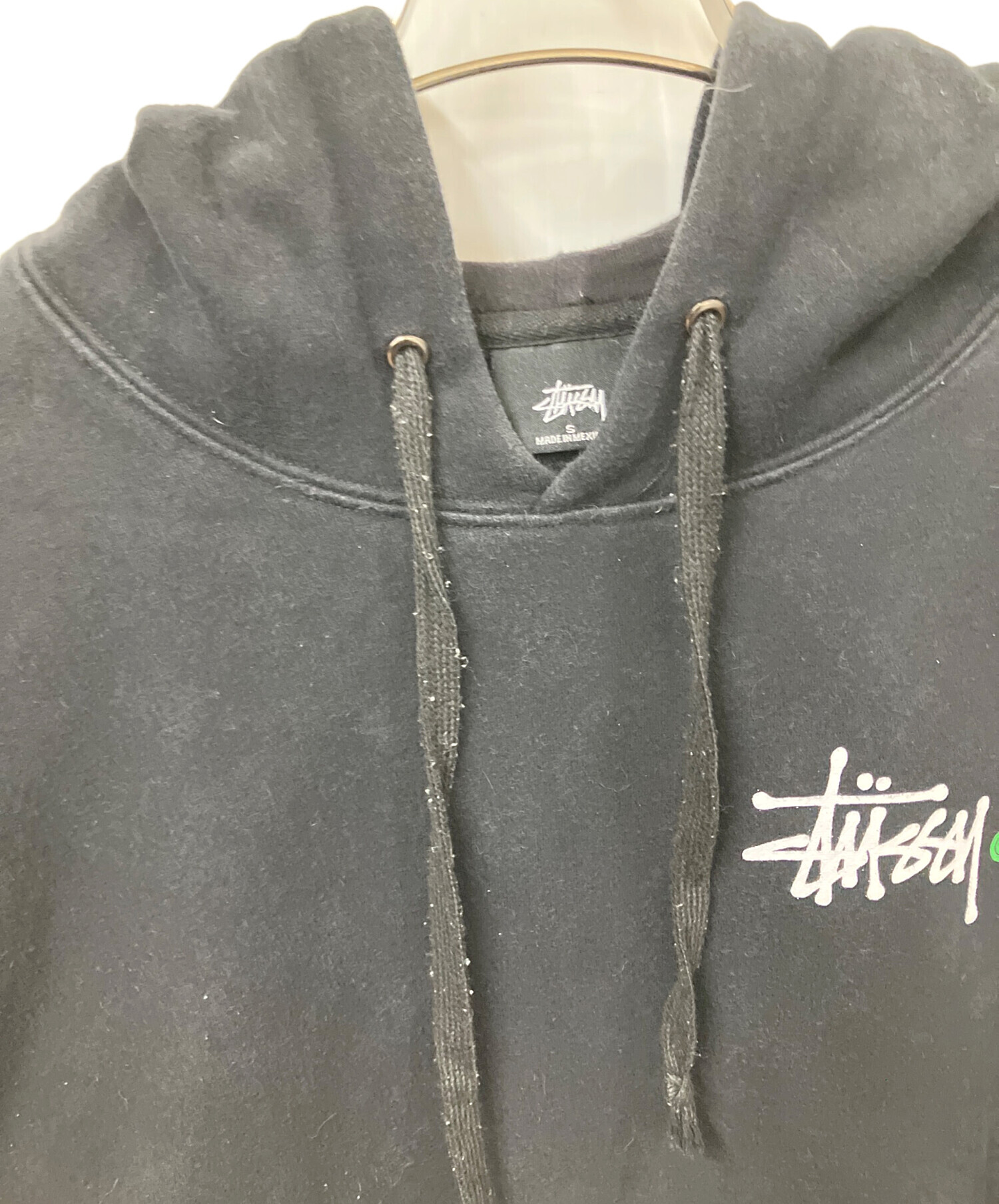 中古・古着通販】stussy (ステューシー) ロゴパーカー ブラック