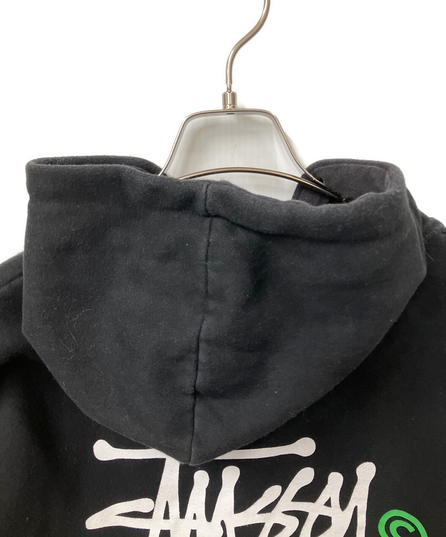 中古・古着通販】stussy (ステューシー) ロゴパーカー ブラック