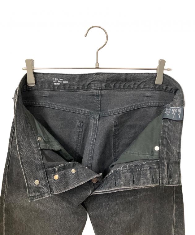 中古・古着通販】CELINE (セリーヌ) ストレートデニムパンツ ブラック