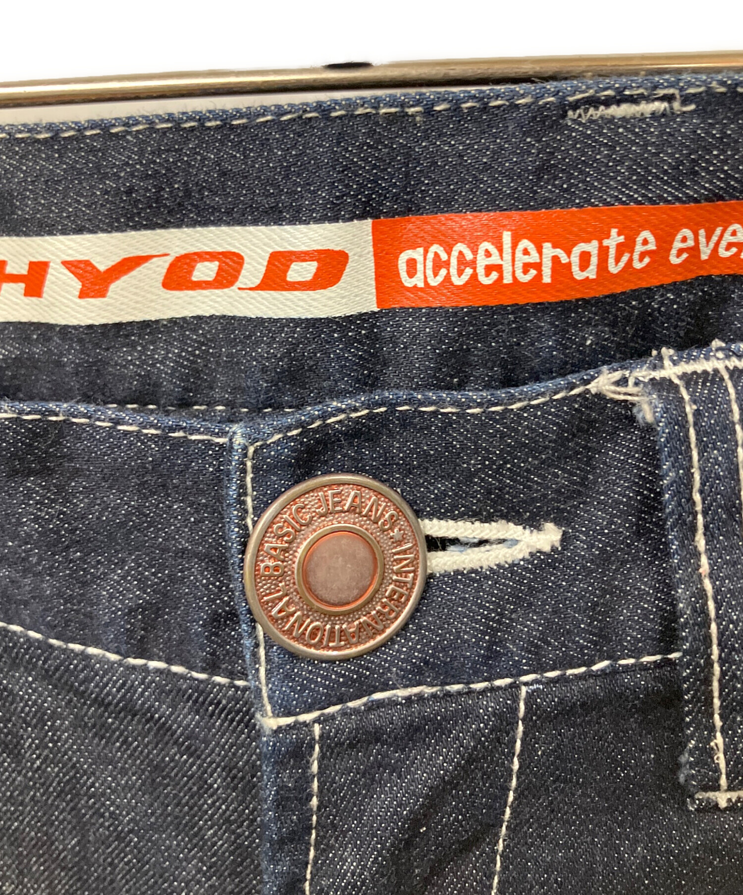 中古・古着通販】HYOD (ヒョウドウ) スポーツデニムパンツ ネイビー