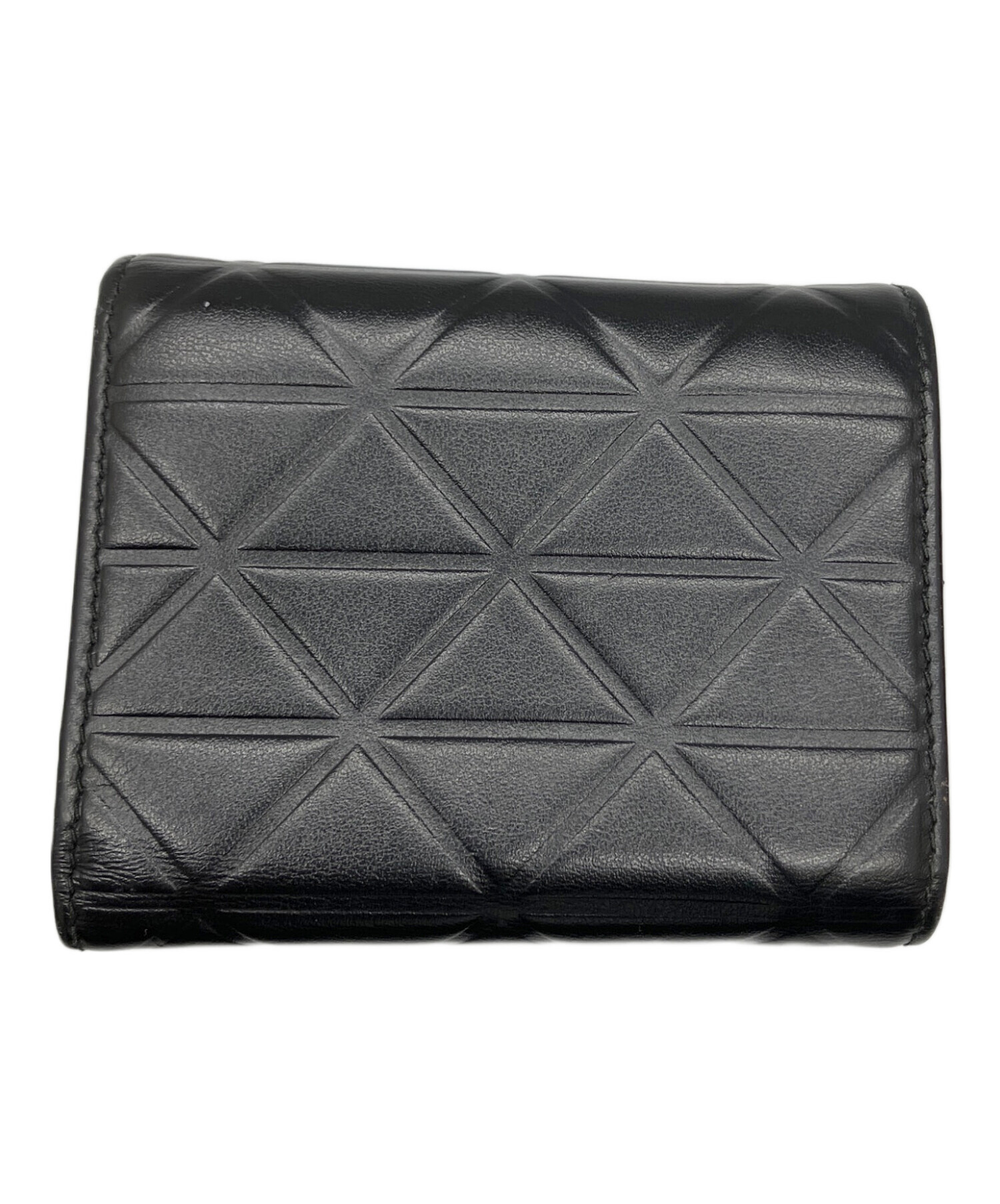 中古・古着通販】PRADA (プラダ) サフィアーノトライアングル ブラック