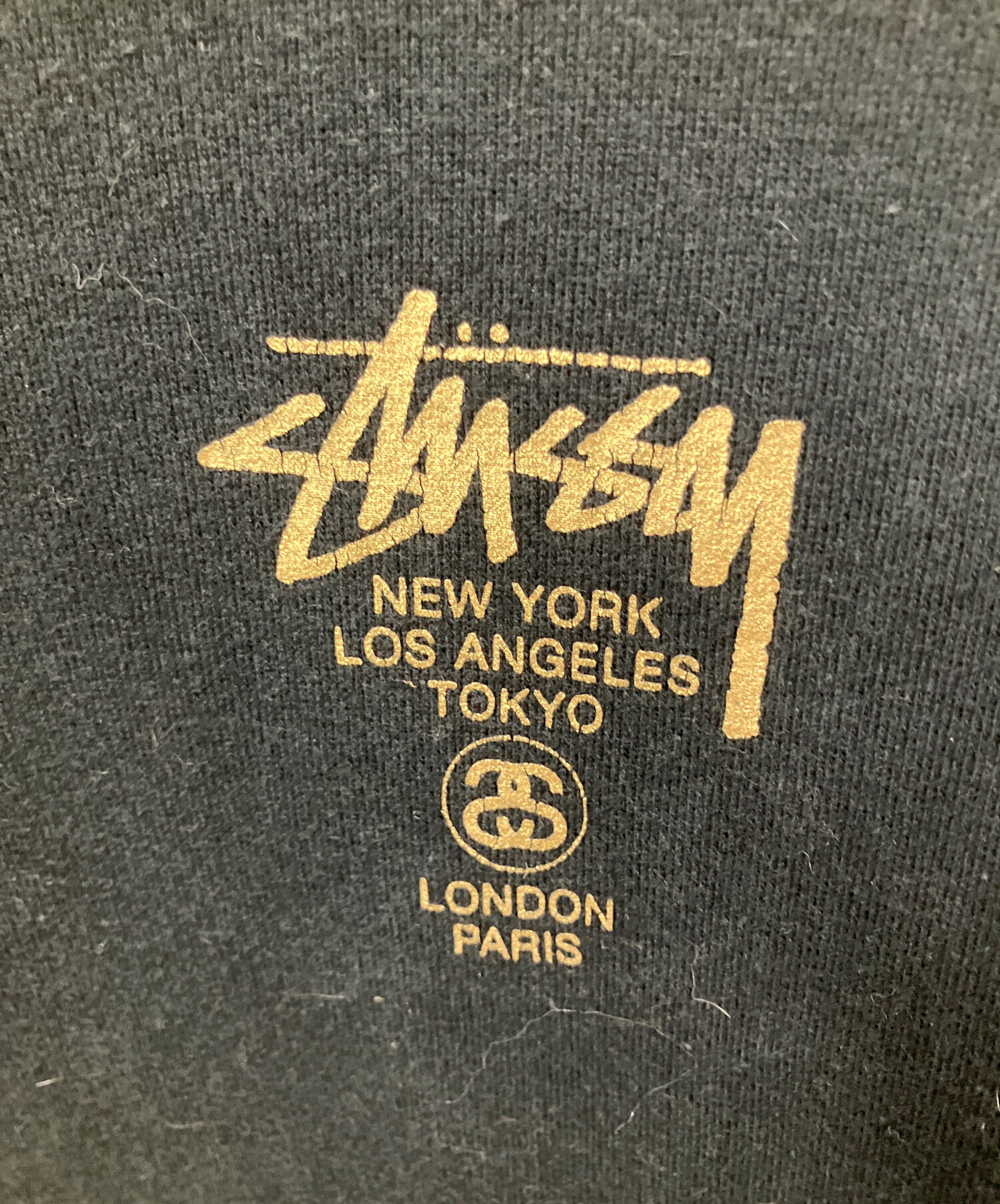 中古・古着通販】stussy (ステューシー) WORLD TOUR HOODIE ブラック 