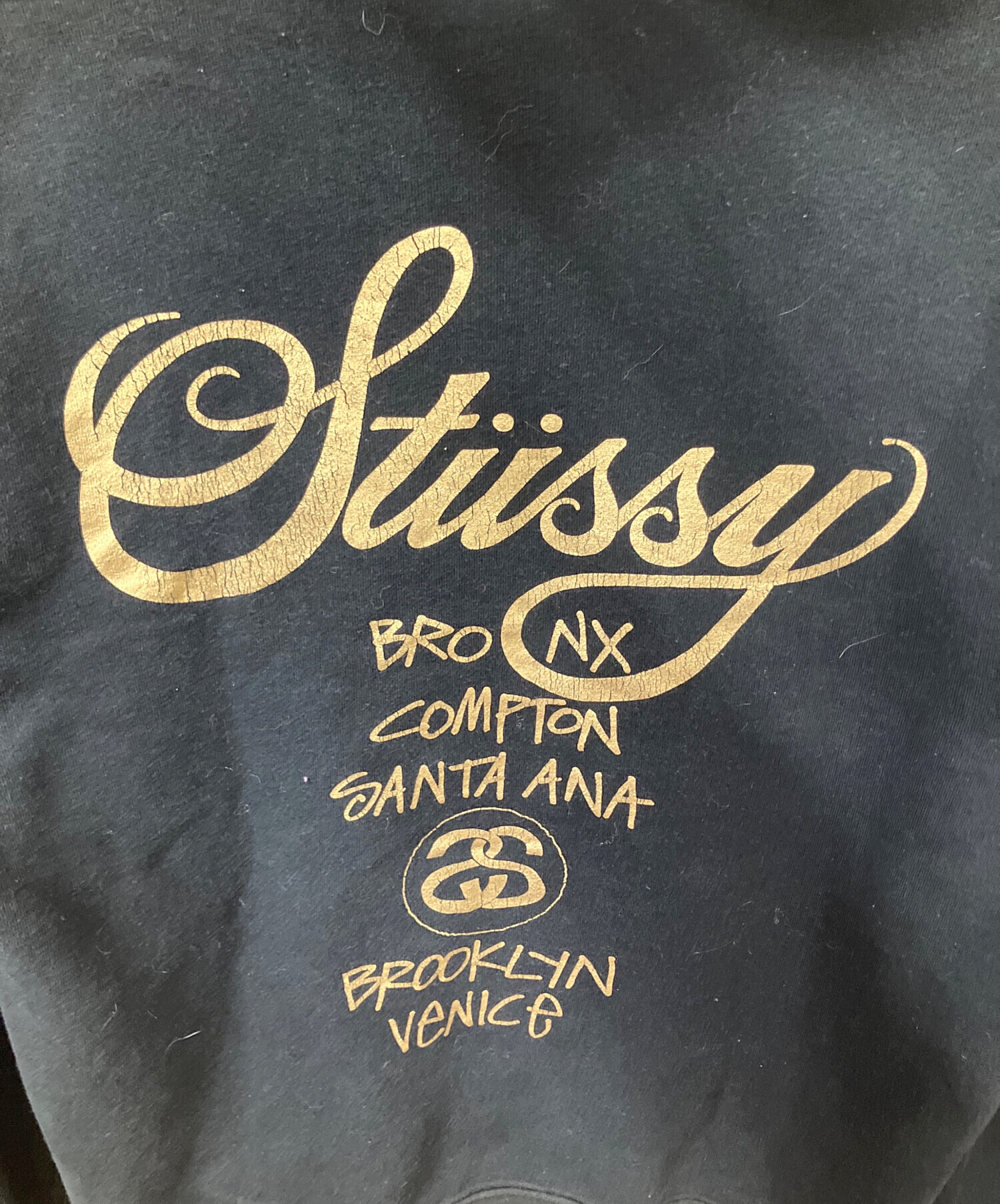 中古・古着通販】stussy (ステューシー) WORLD TOUR HOODIE ブラック 