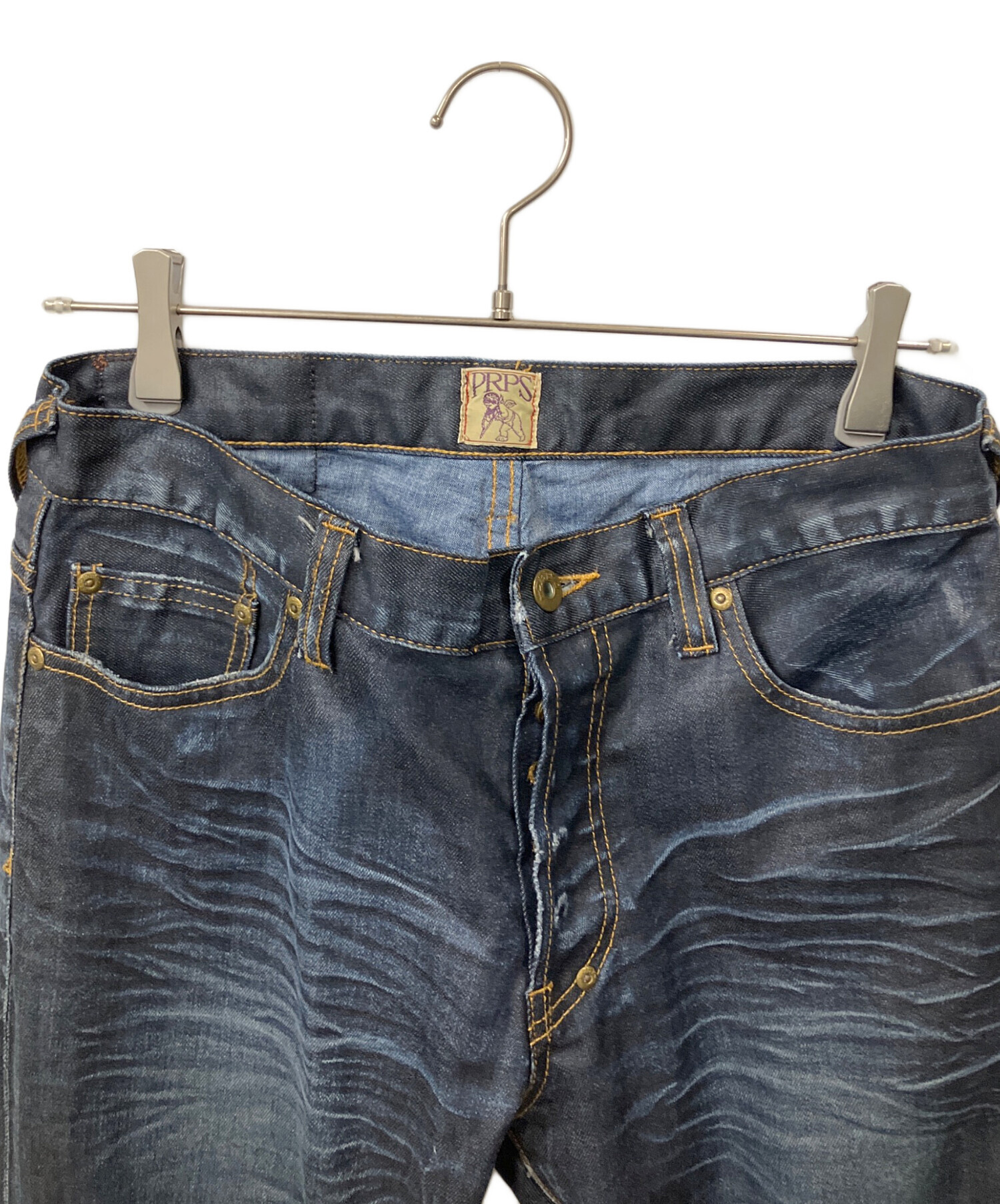 中古・古着通販】PRPS (ピーアルピーエス) デニムパンツ インディゴ