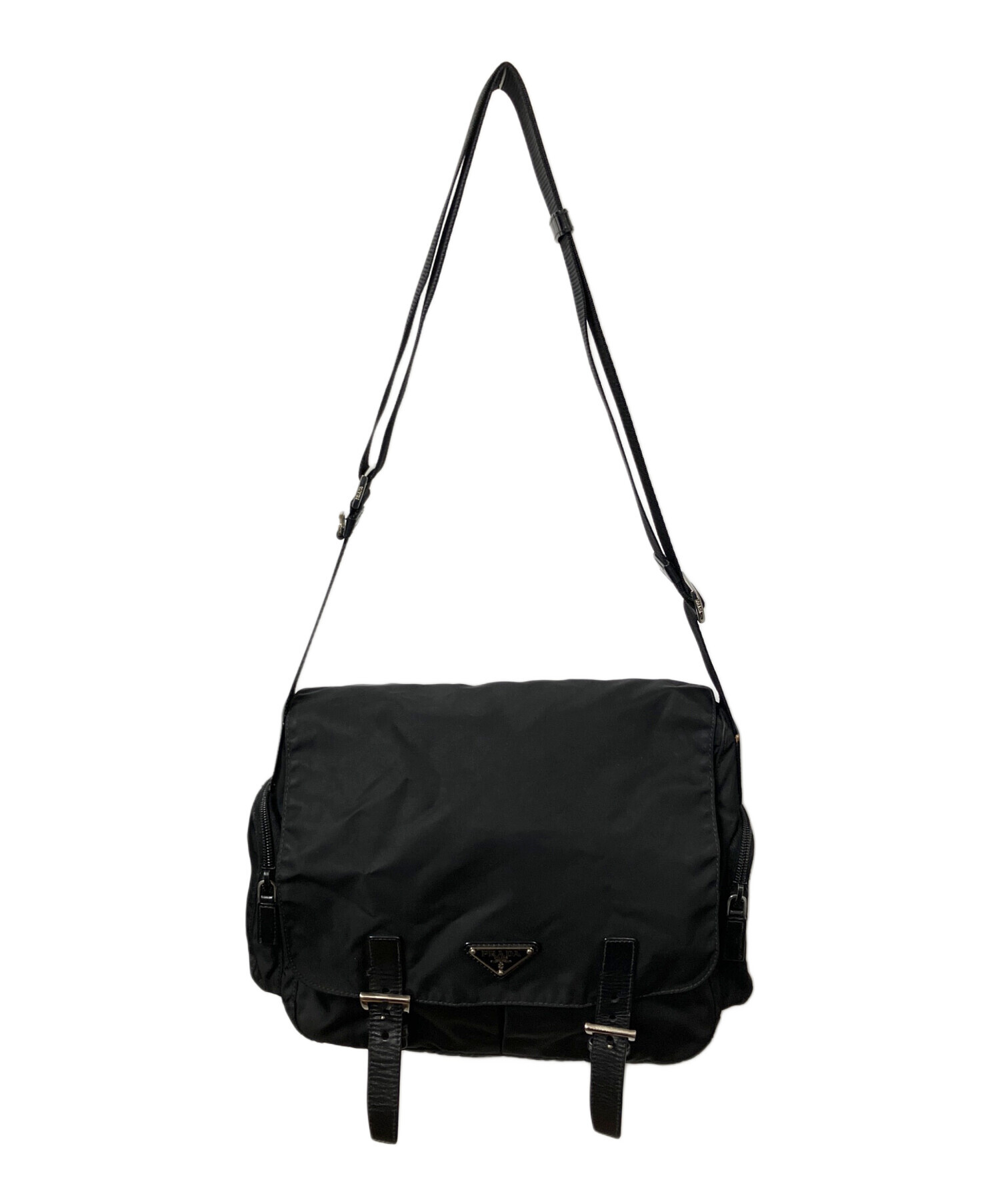 中古・古着通販】PRADA (プラダ) メッセンジャーバッグ ブラック