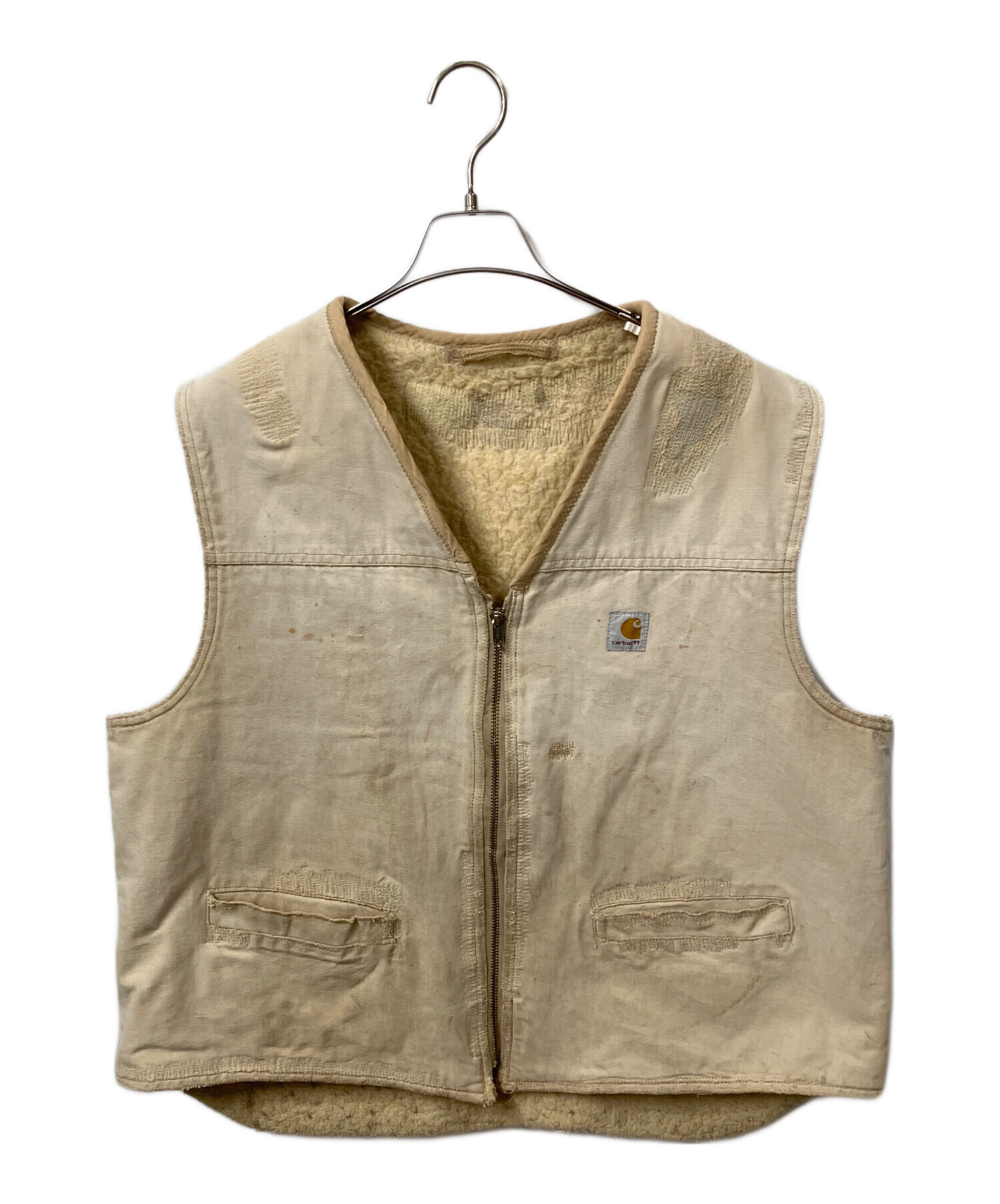 中古・古着通販CarHartt (カーハート) 90s ベスト シェルパ ベージュ