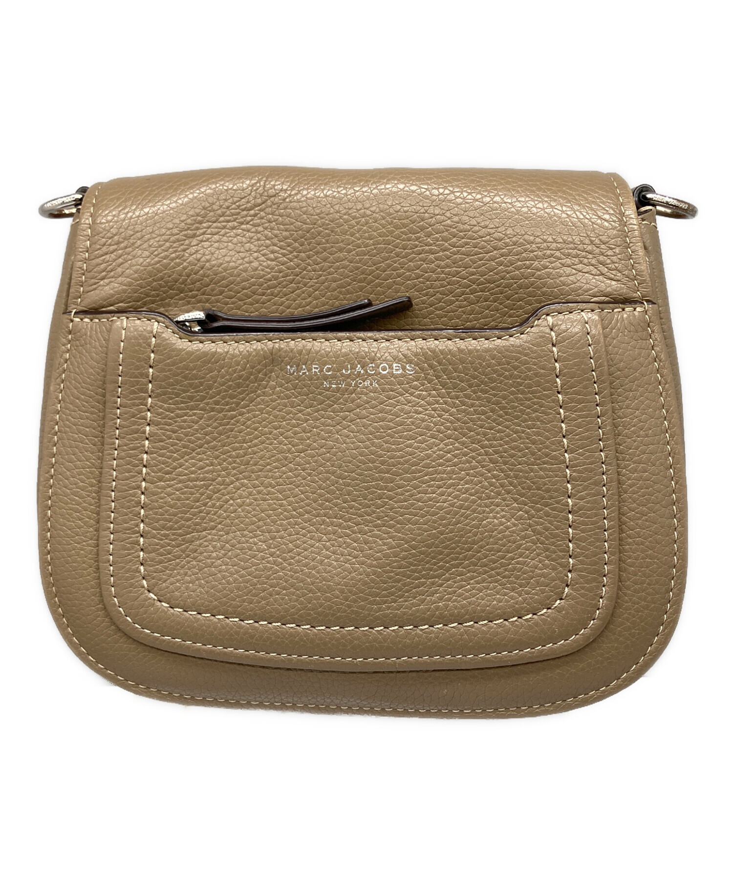 ベージュ/ワイン ショルダーバッグ マークジェイコブス MARC JACOBS ベージュショルダーバッグ [マークジェイコブス