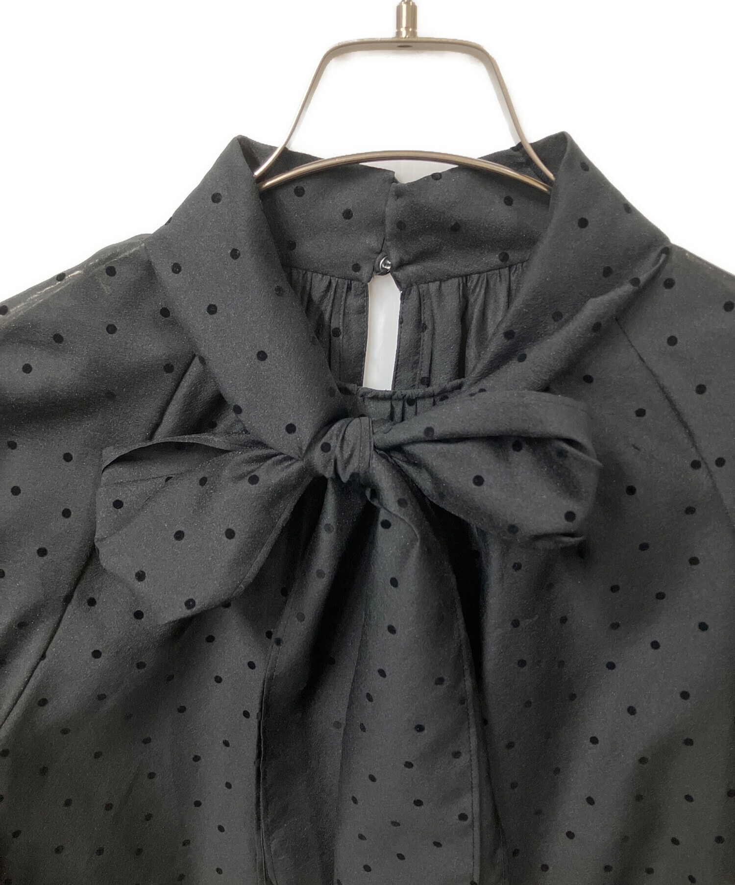 中古・古着通販】ANAYI (アナイ) シアーオーガンジーボウタイ ブラウス 