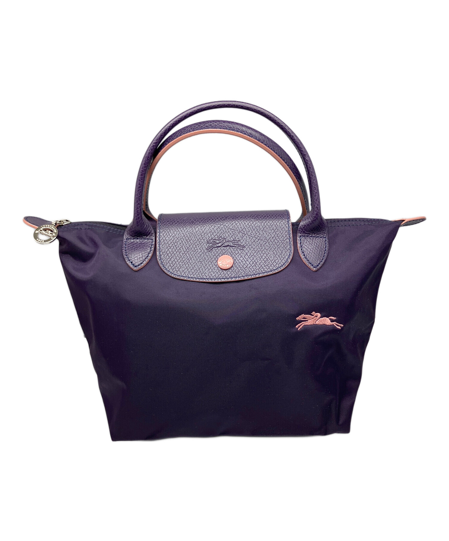 LONGCHAMP ロンシャン ショルダーバッグ - 紺 【古着】【中古】 中古・古着通販】LONGCHAMP (ロンシャン) バッグ パープル｜ブランド