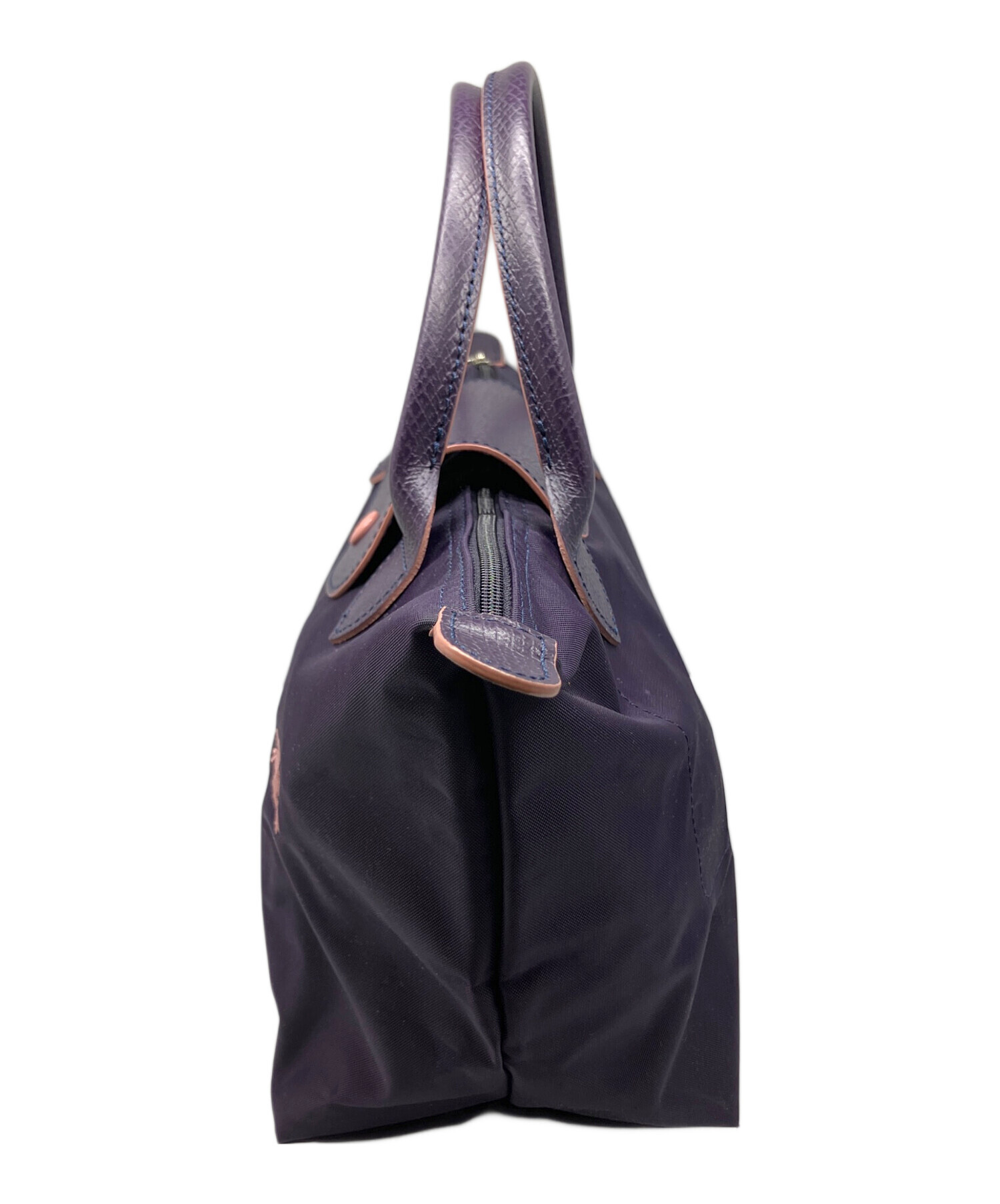 LONGCHAMP ロンシャン ショルダーバッグ - 紺 【古着】【中古】 中古・古着通販】LONGCHAMP (ロンシャン) バッグ パープル｜ブランド