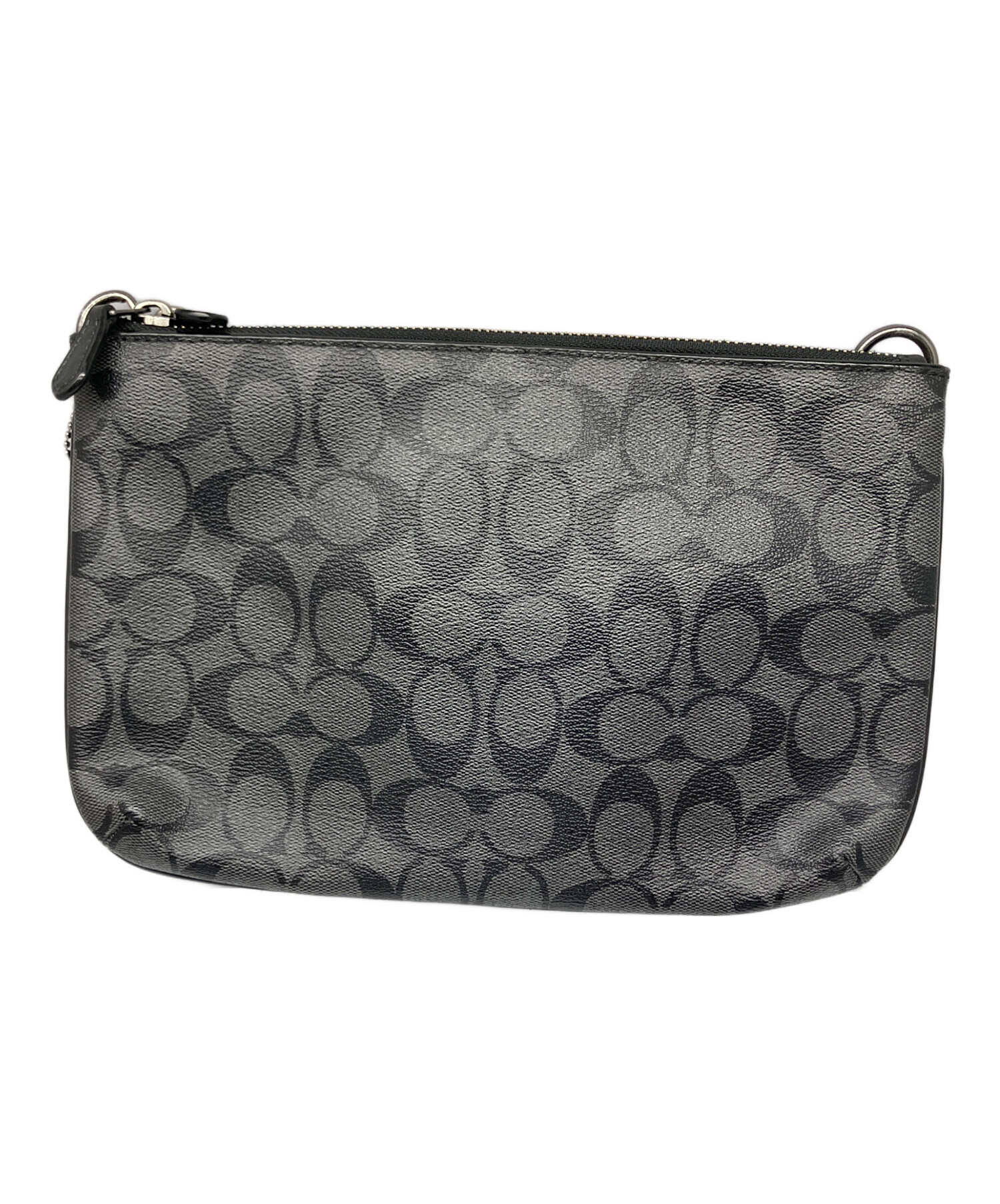 COACH ボディバッグ ブラック・グレー 中古・古着通販】COACH (コーチ) クロスボディバッグ エヴァレット