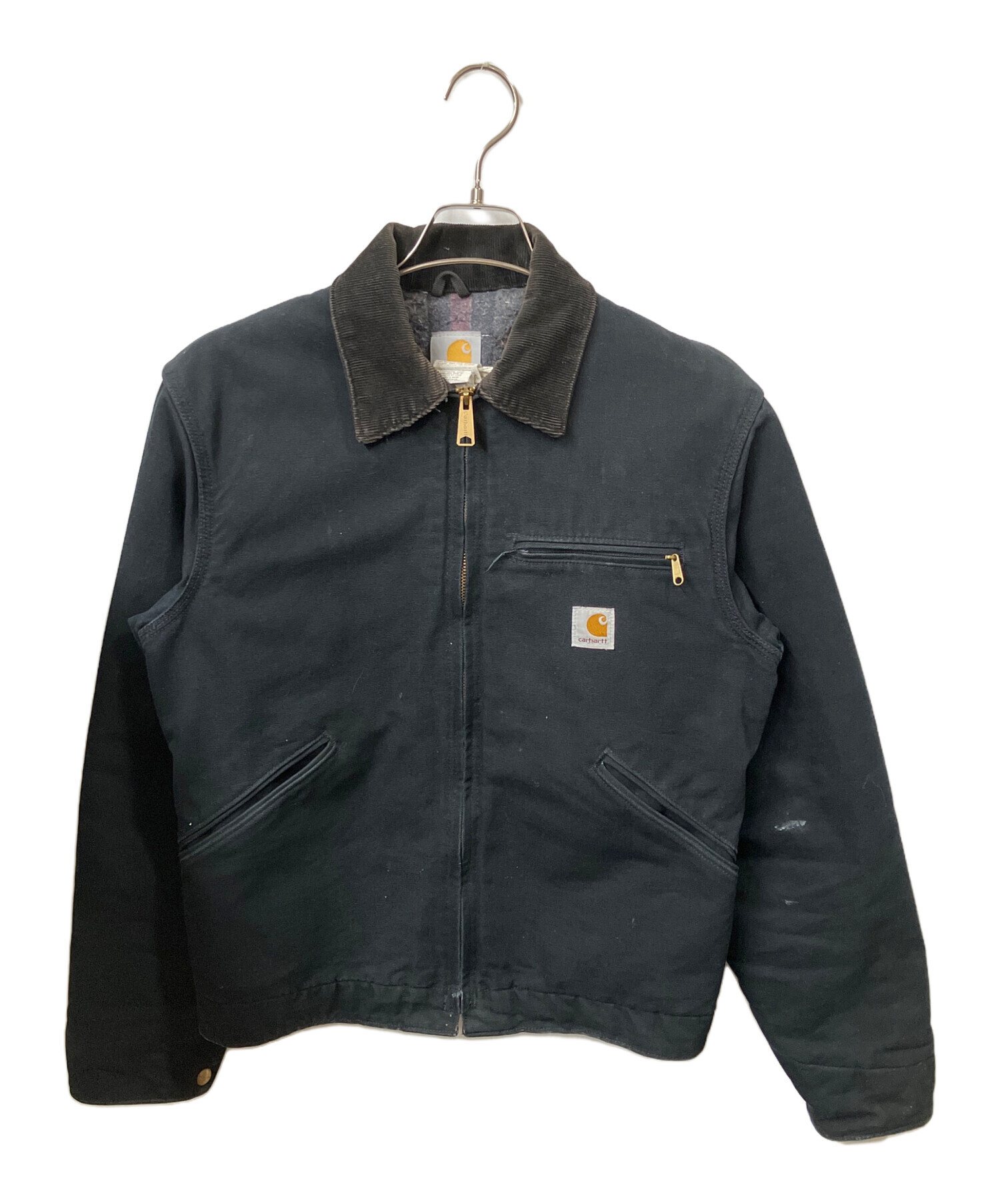 【USA製】　カーハート　デトロイトジャケット　ブラック　フェード　古着 90s-00s USA製 carhartt デトロイト ジャケット フェード ブラック XL