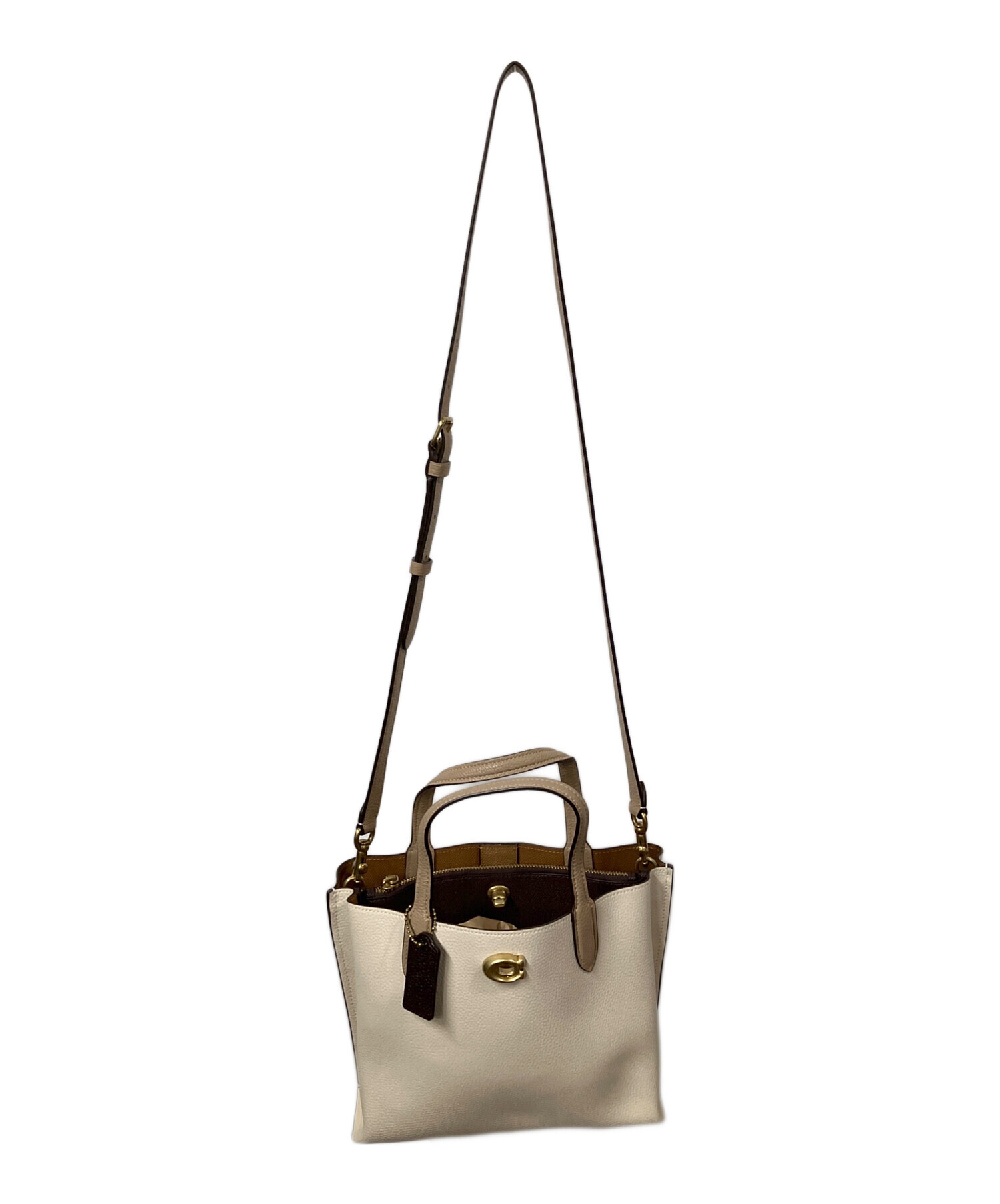 COACHの2WAYバッグ 中古・古着通販】COACH (コーチ) 2WAYバッグ ベージュ｜ブランド・古着
