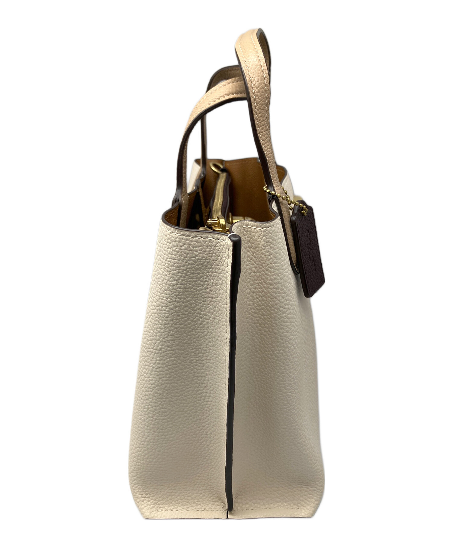 COACHの2WAYバッグ 中古・古着通販】COACH (コーチ) 2WAYバッグ ベージュ｜ブランド・古着