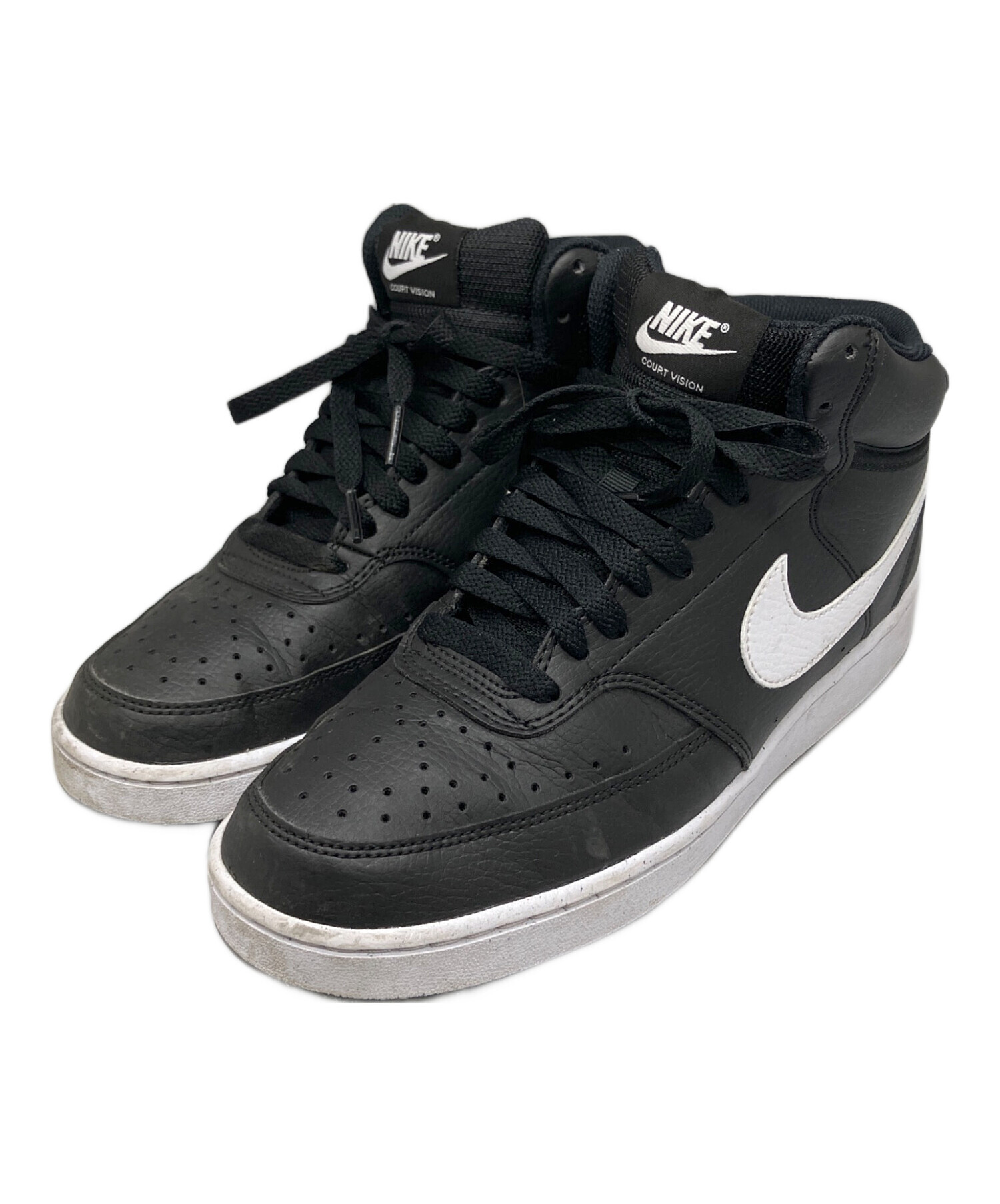 中古・古着通販】NIKE (ナイキ) COURT VISION MID NN ブラック サイズ 