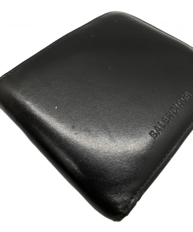 中古・古着通販】BALENCIAGA (バレンシアガ) 2つ折り財布 ブラック