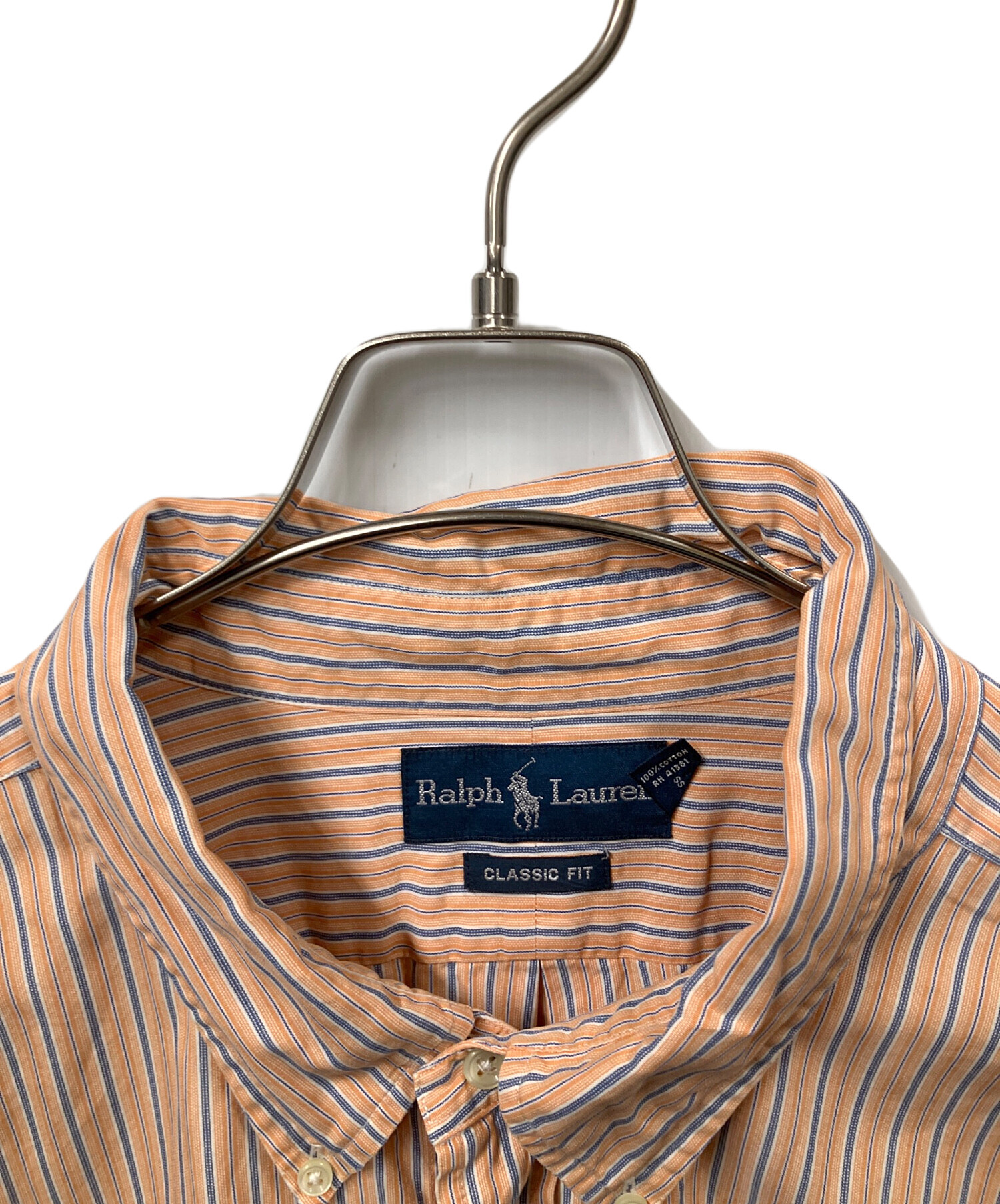 中古・古着通販】RALPH LAUREN (ラルフローレン) ストライプ長袖シャツ