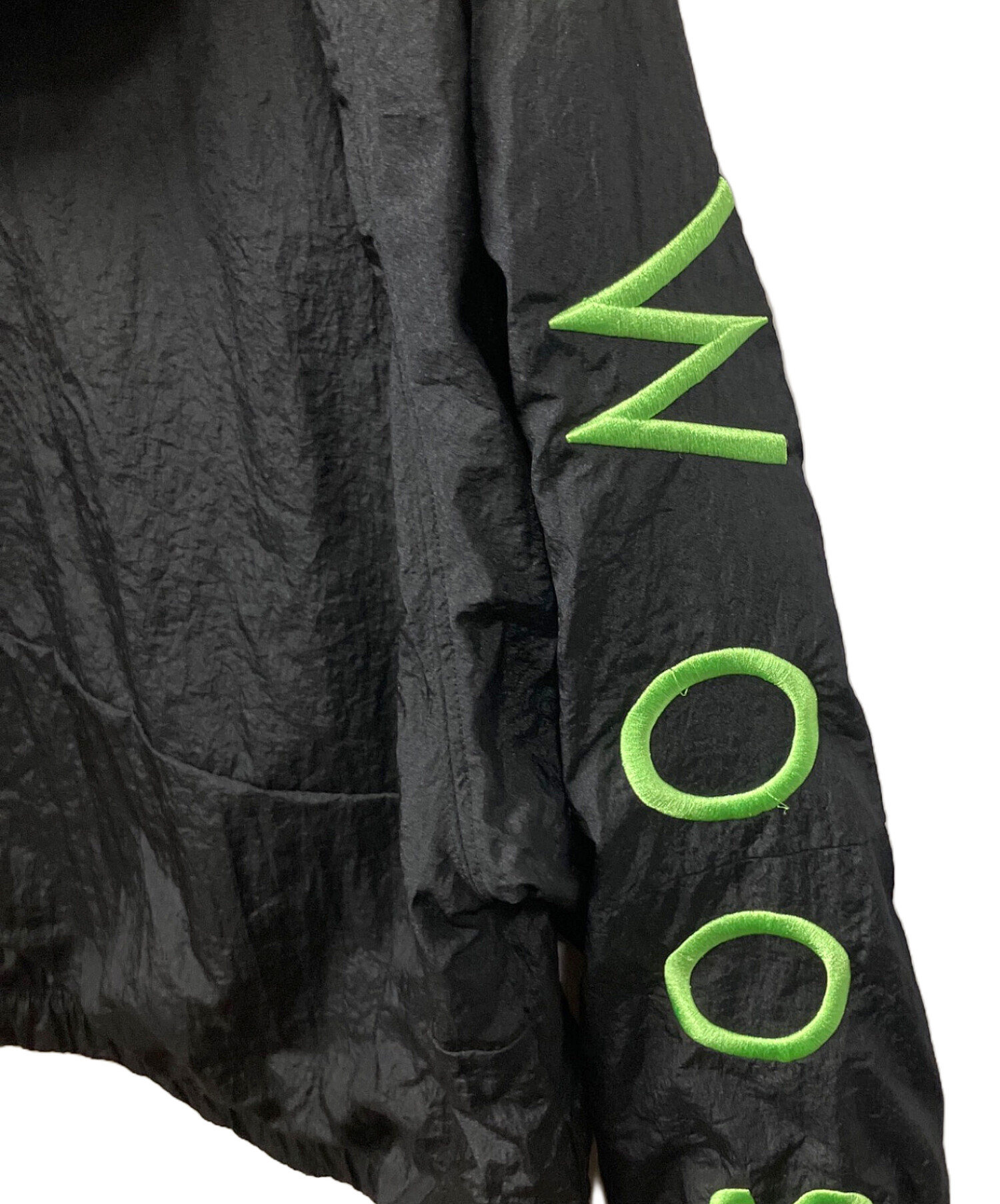 中古・古着通販】NIKE (ナイキ) SWOOSH WOVEN ANORAK JACKET ブラック