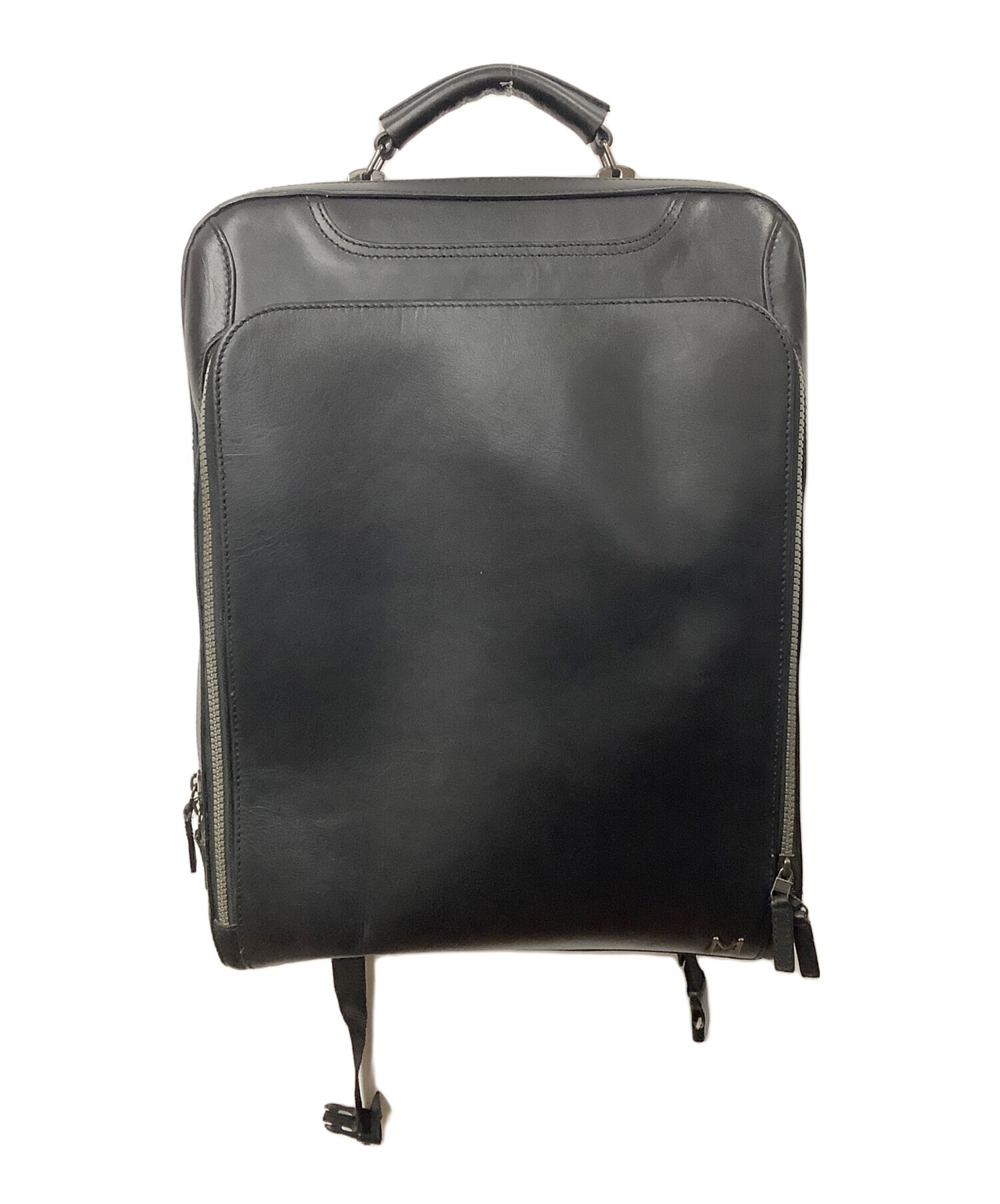 マザーハウス アンティーク スクエア バックパック ブラック BACKPACK