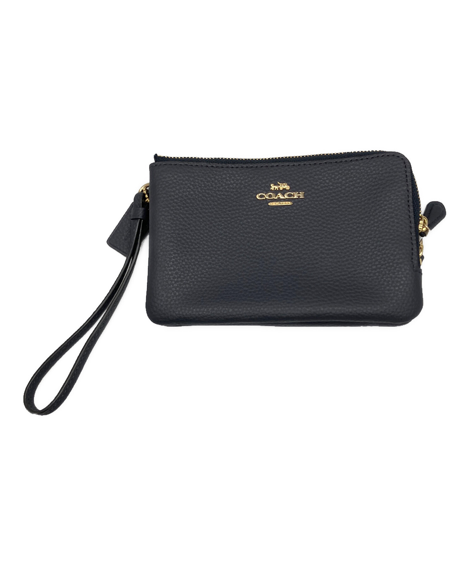 中古・古着通販】COACH (コーチ) ペブルドレザー ダブルコーナージップ