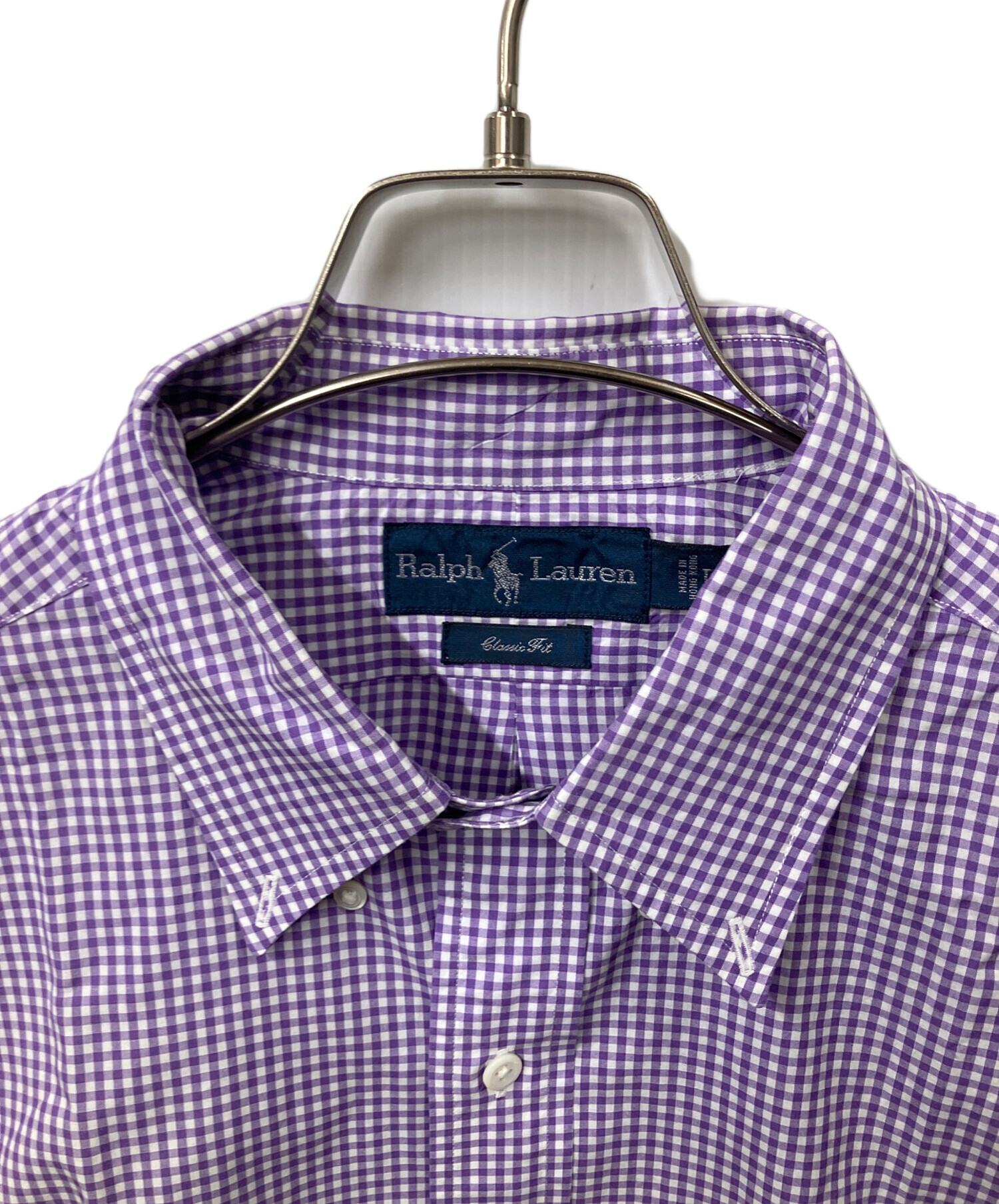 中古・古着通販】RALPH LAUREN (ラルフローレン) 長袖シャツ ギンガム