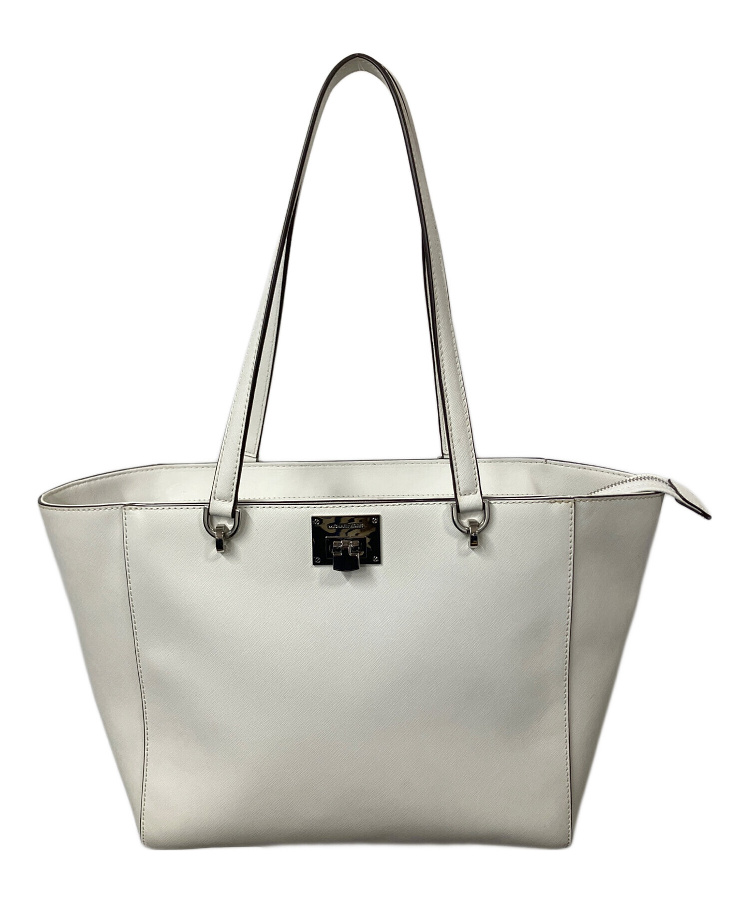 マイケルコース  トートバッグ ホワイト  Michael Kors タッセルチャーム付 A4対応 マイケルコース MICHAEL KORS バッグ （ホワイト） -waja bazar - 海外