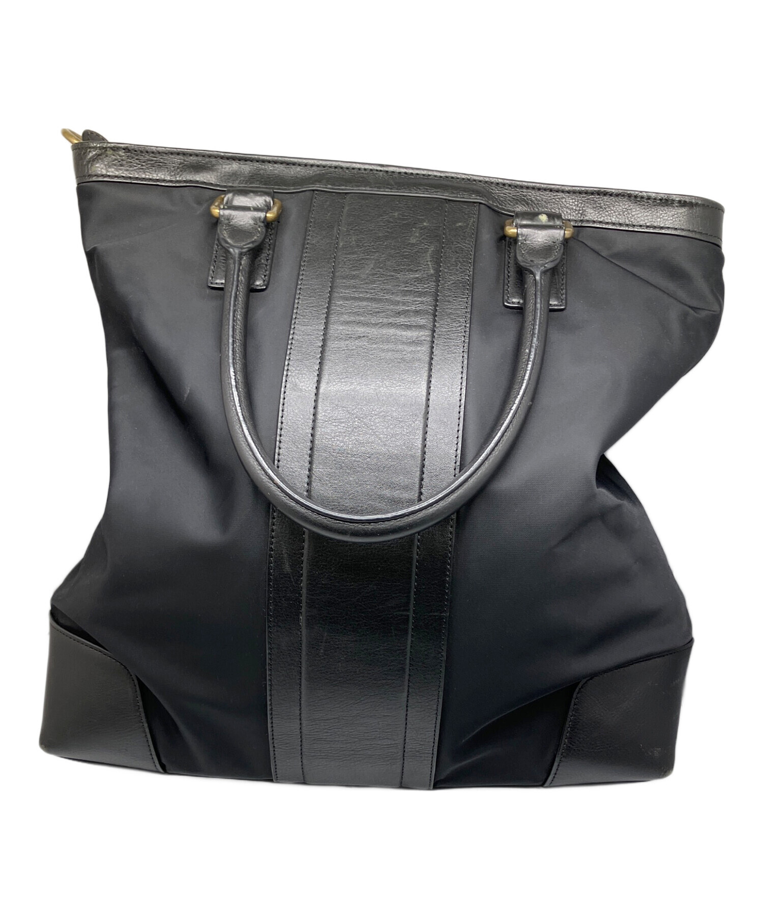 COACH 2way トートバッグ ナイロン ブラック 中古・古着通販】COACH (コーチ) ナイロン2WAYトートバッグ ブラック