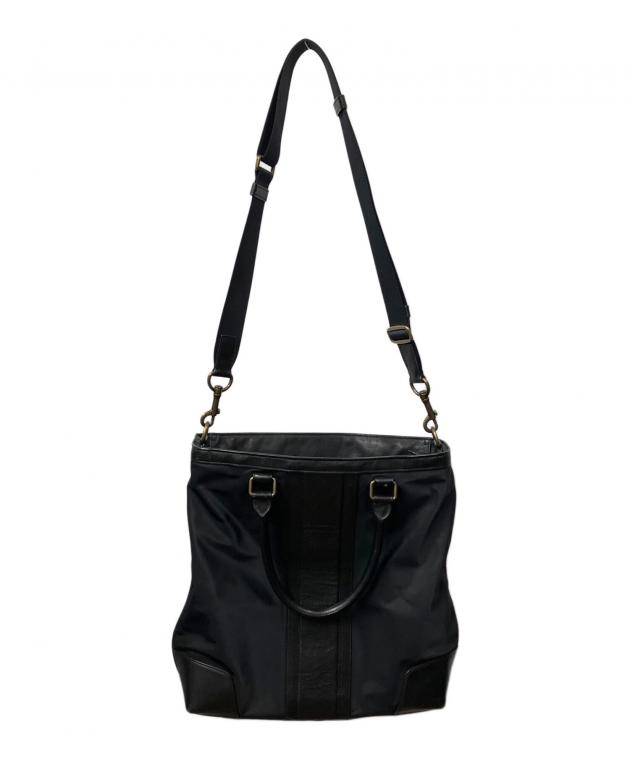 中古・古着通販】COACH (コーチ) ナイロン2WAYトートバッグ ブラック