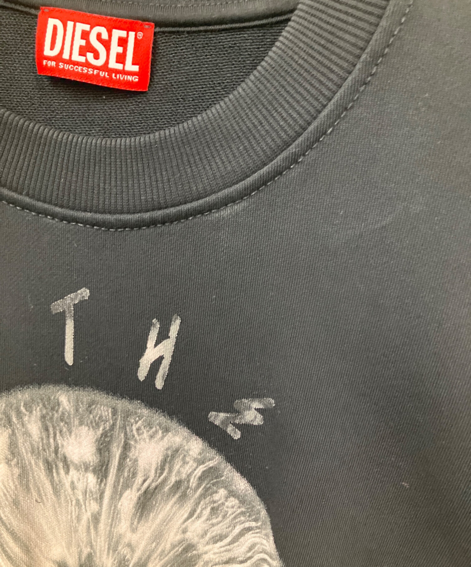 中古・古着通販】DIESEL (ディーゼル) スウェット ブラック サイズ:L