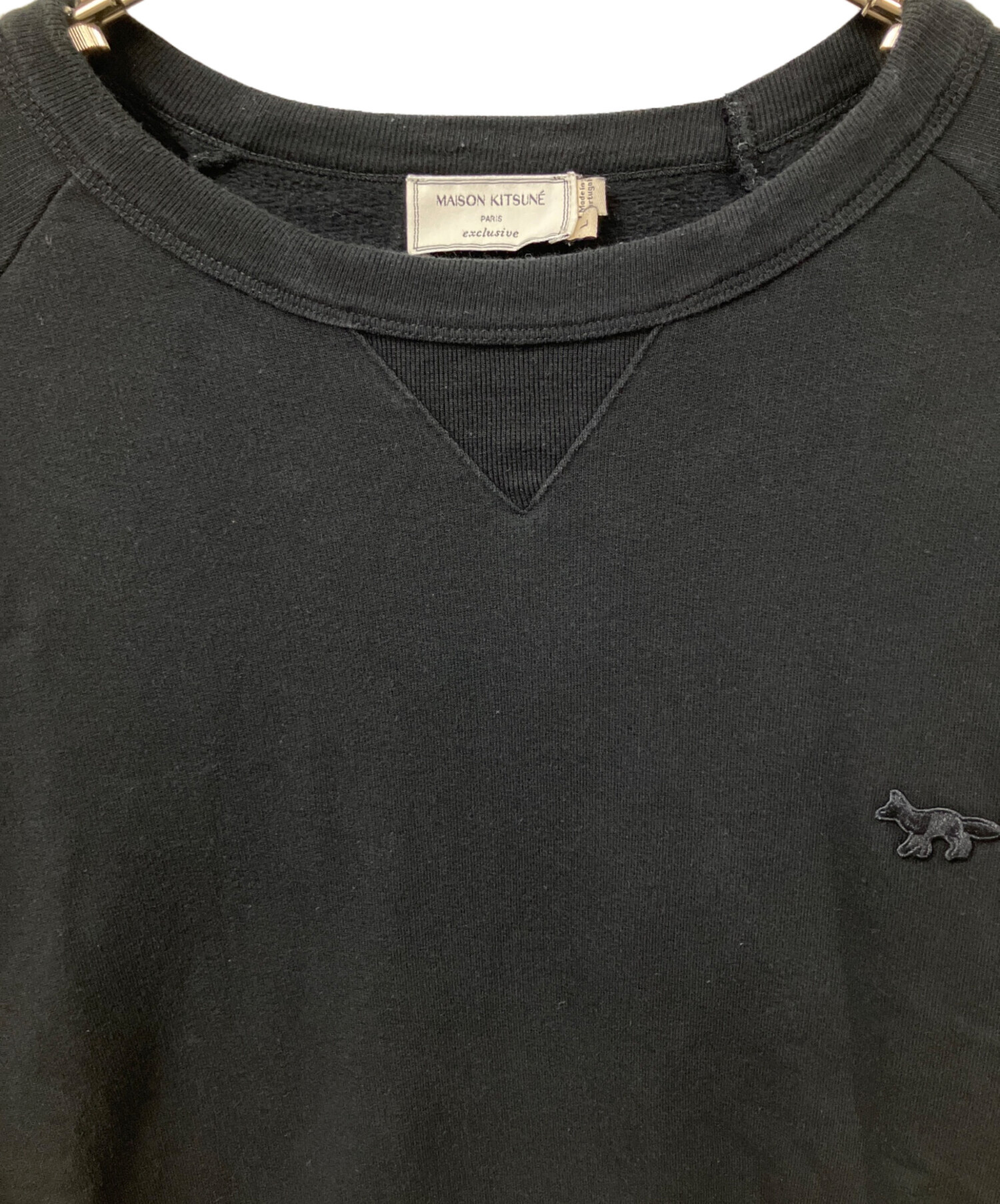 中古・古着通販】maison kitsune (メゾンキツネ) スウェット ブラック